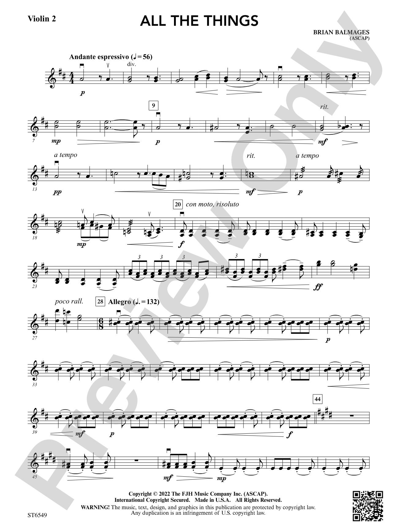 All the Things: Violin 2