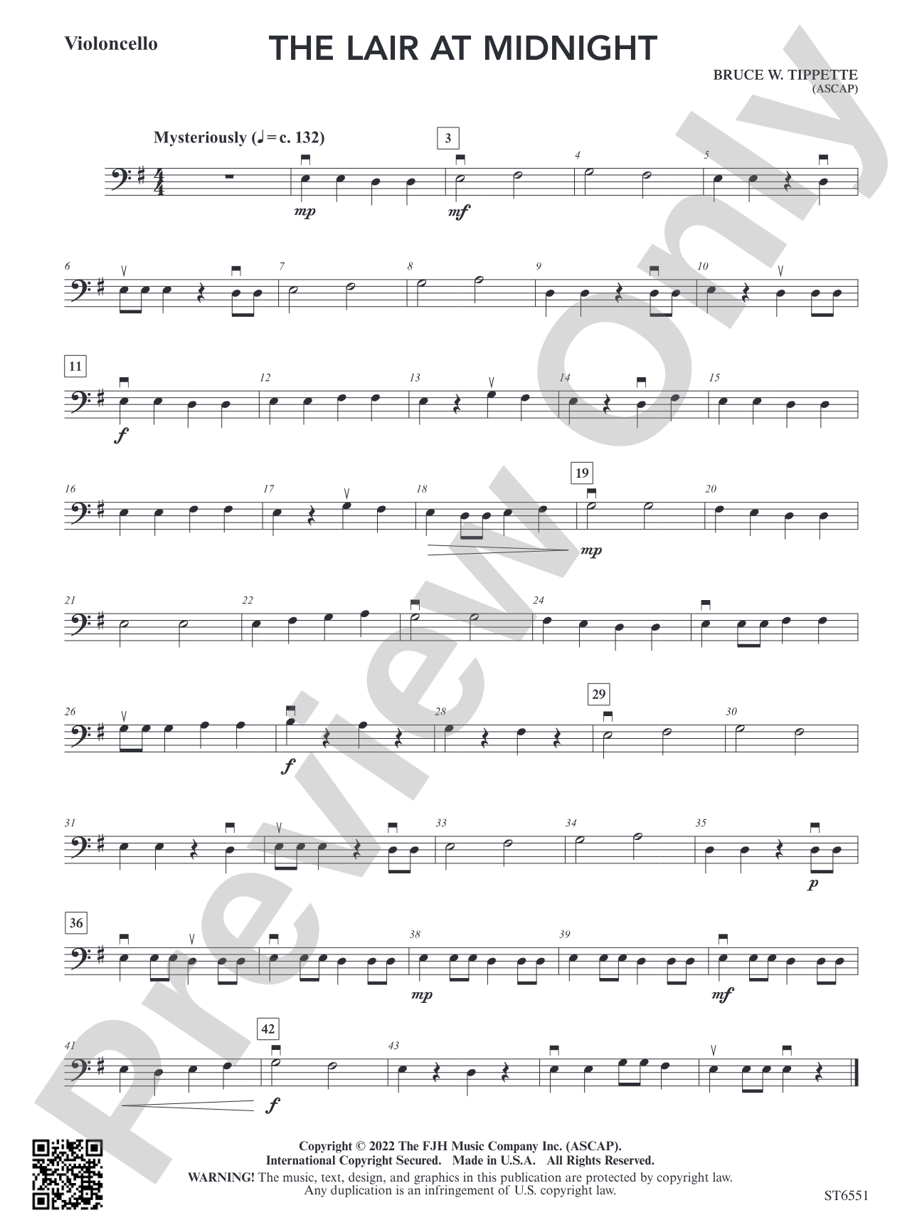 The Lair at Midnight: Violoncello