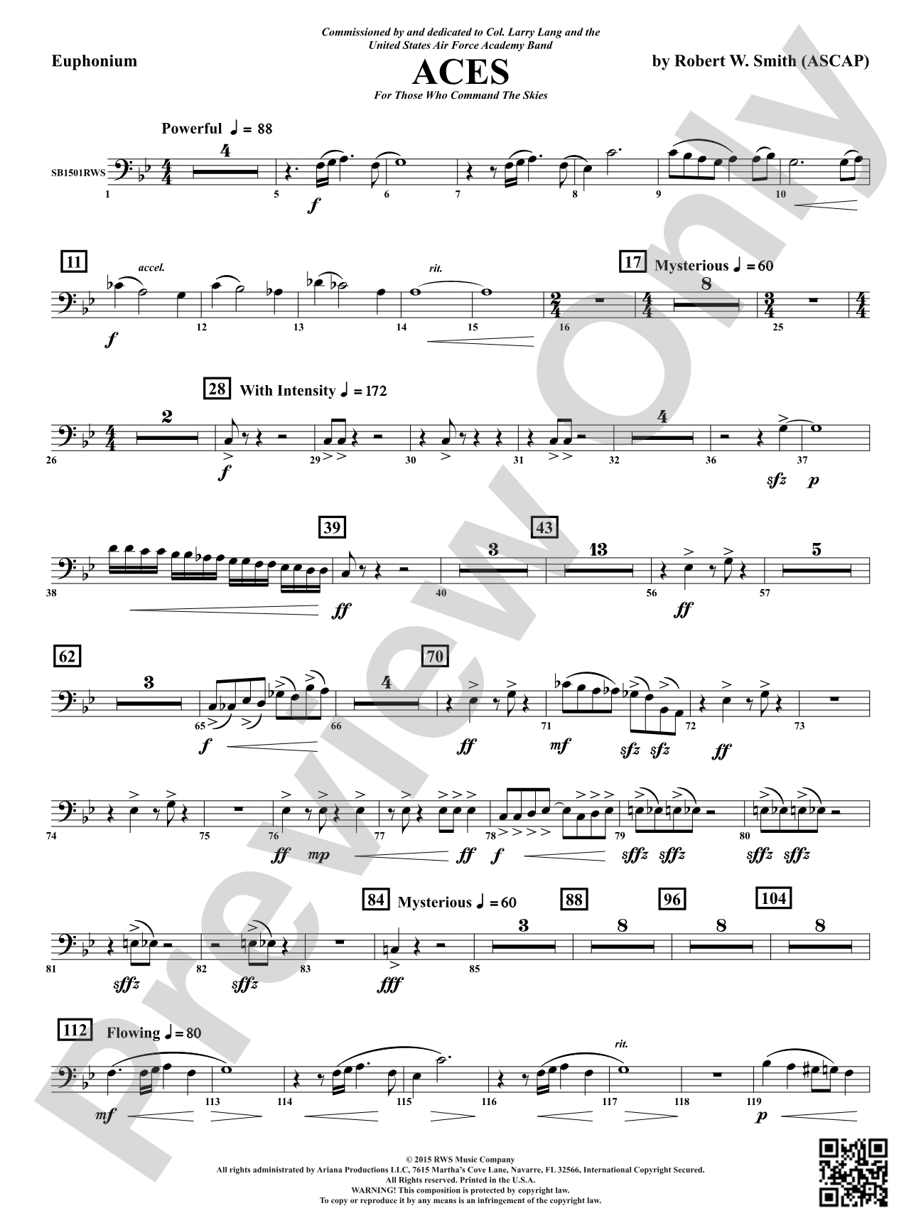 Aces - For Those Who Command the Skies: Baritone B.C.