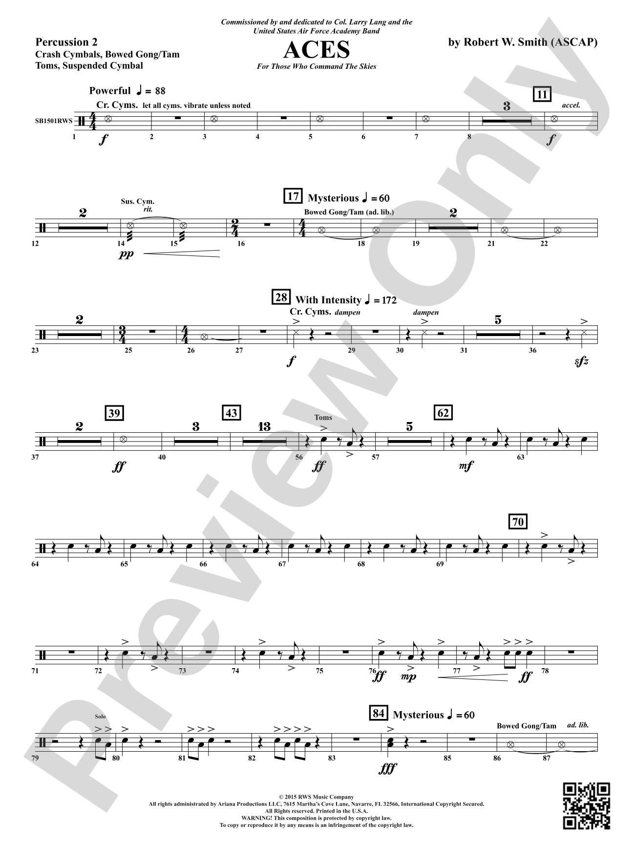 Aces - For Those Who Command the Skies: 2nd Percussion