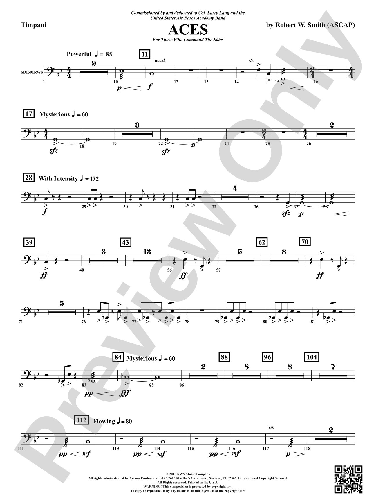 Aces - For Those Who Command the Skies: Timpani