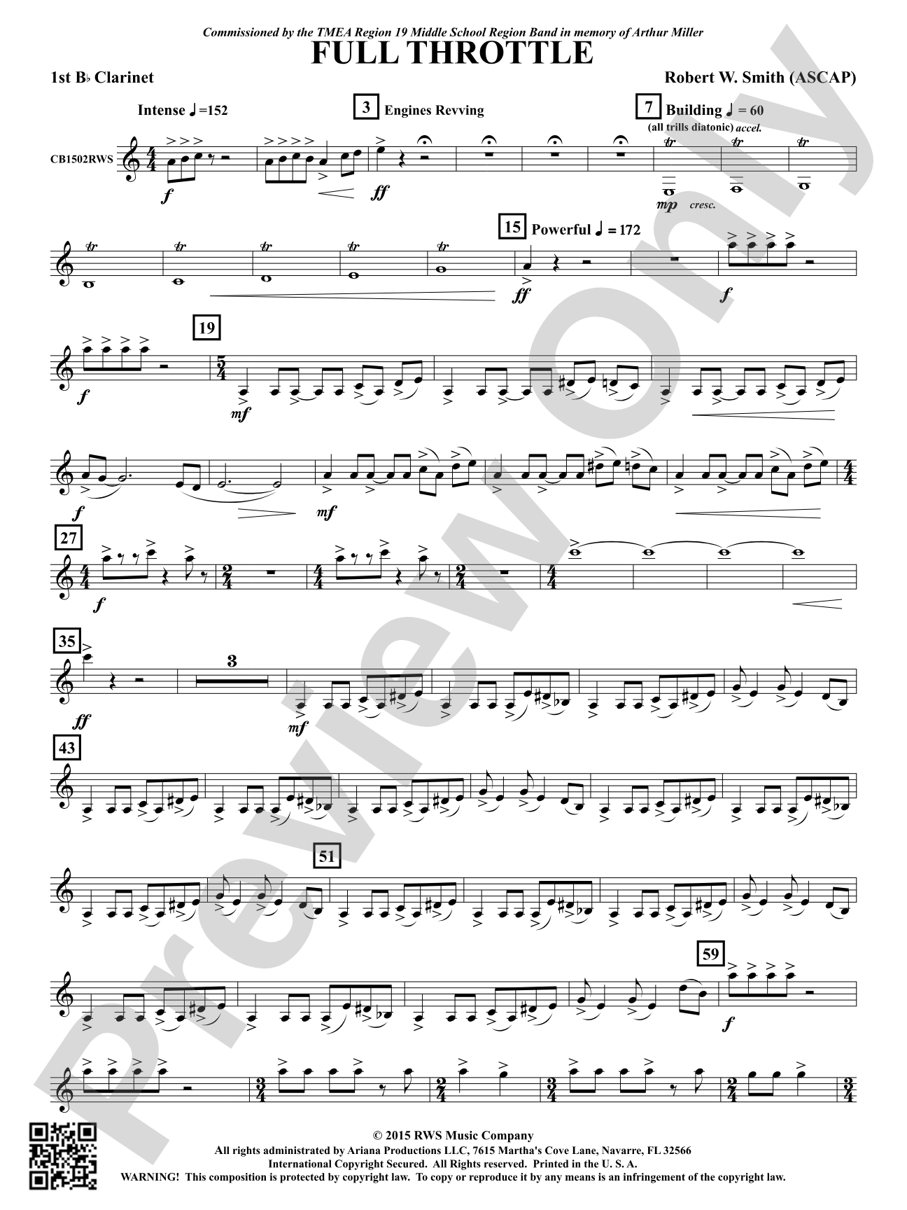 Full Throttle: 1st B-flat Clarinet