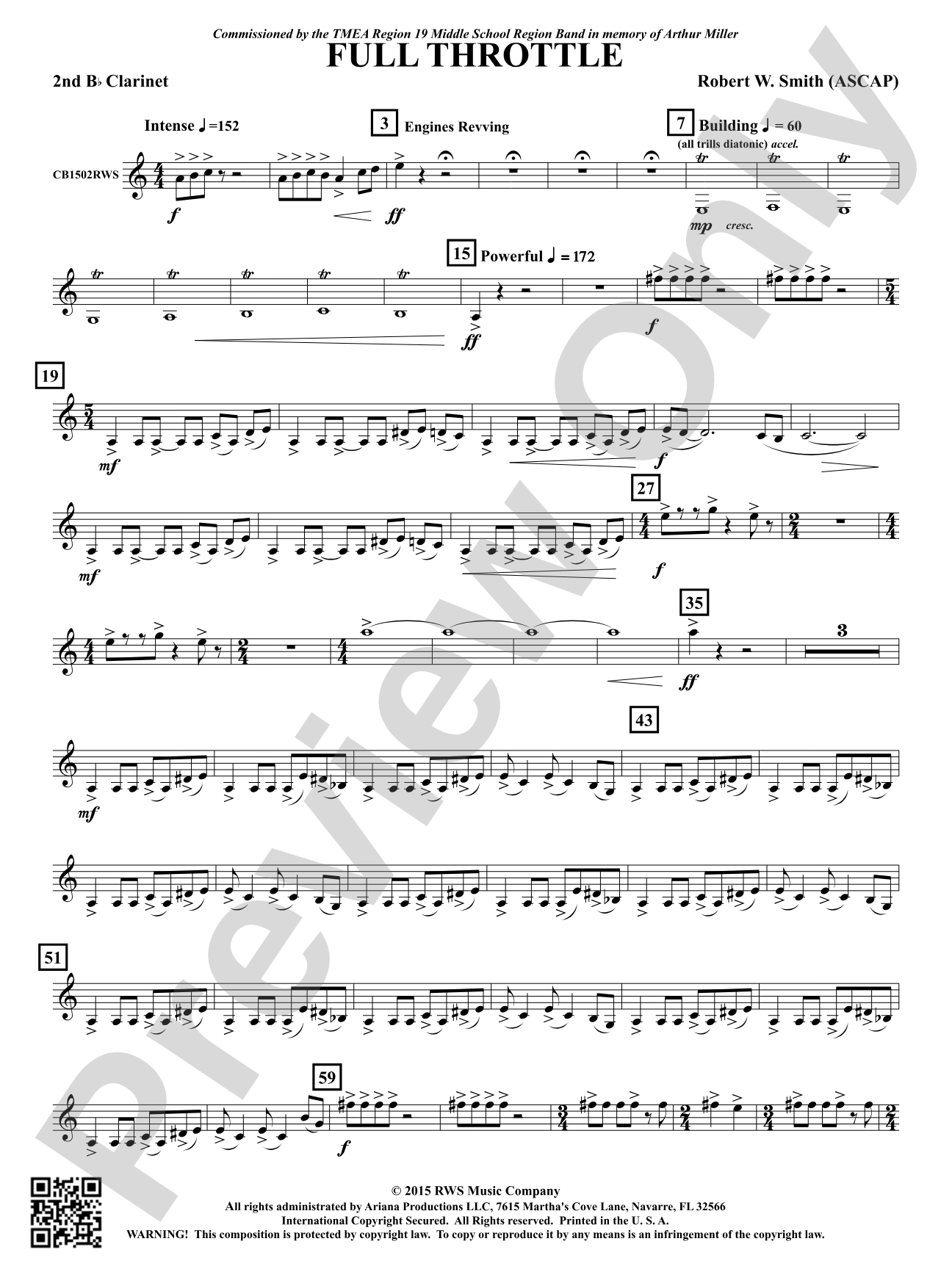 Full Throttle: 2nd B-flat Clarinet