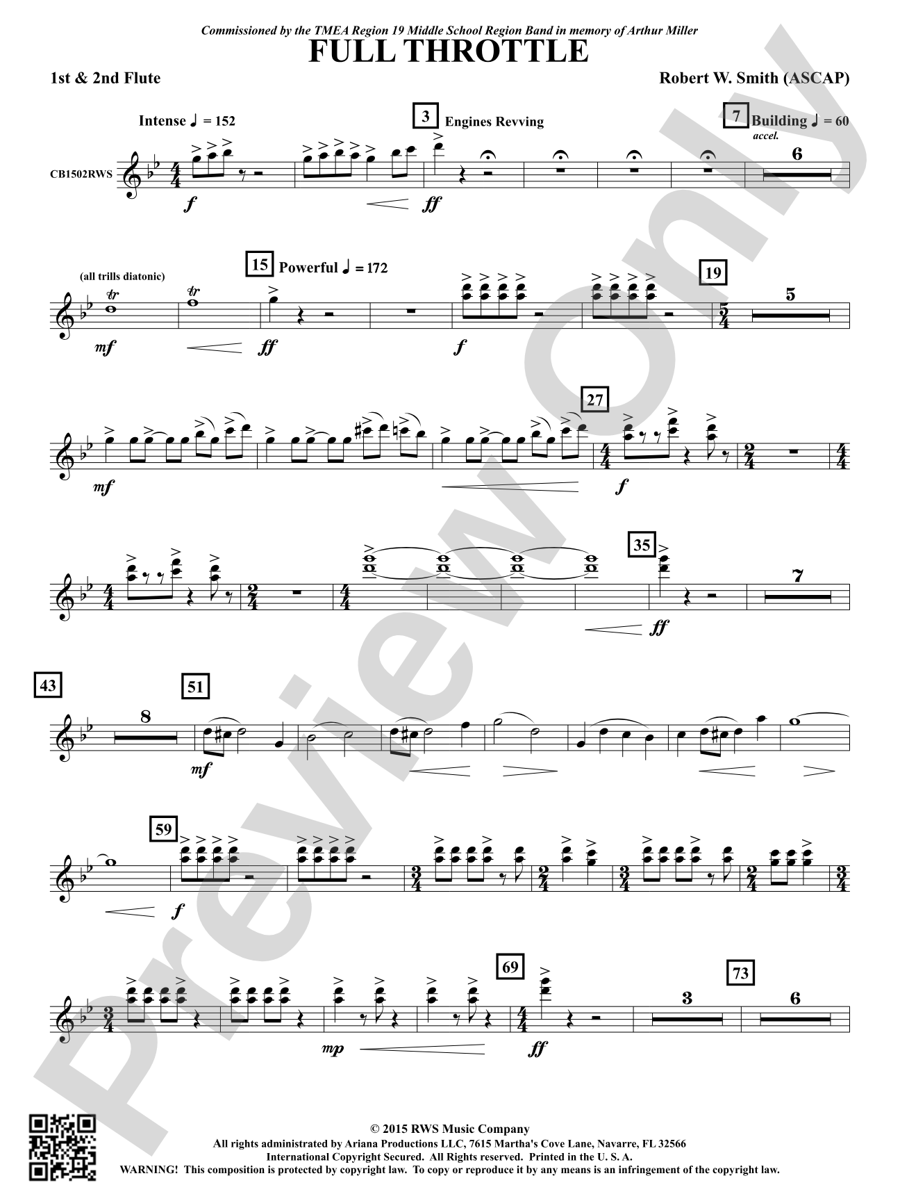 Full Throttle: 1st & 2nd Flute