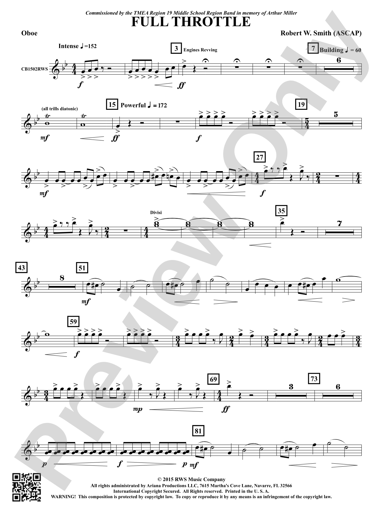 Full Throttle: Oboe