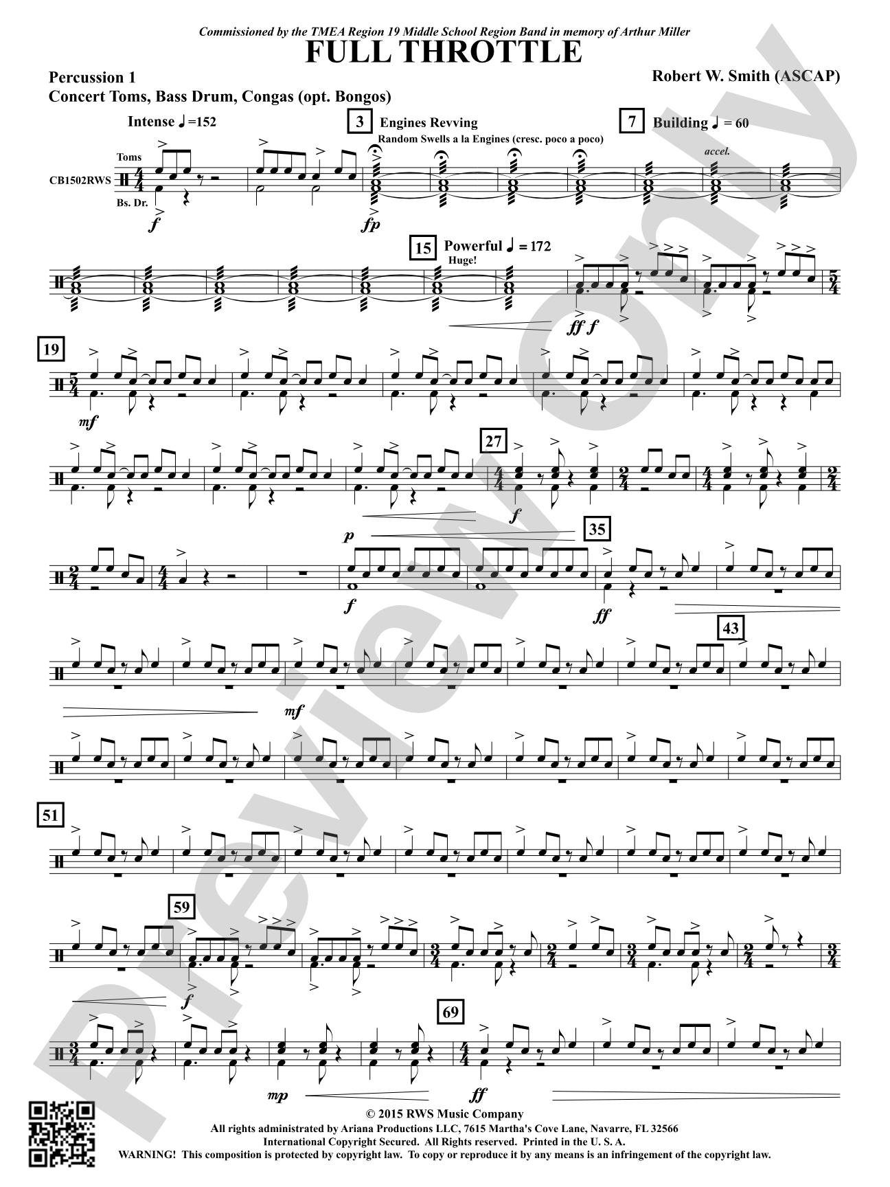 Full Throttle: 1st Percussion
