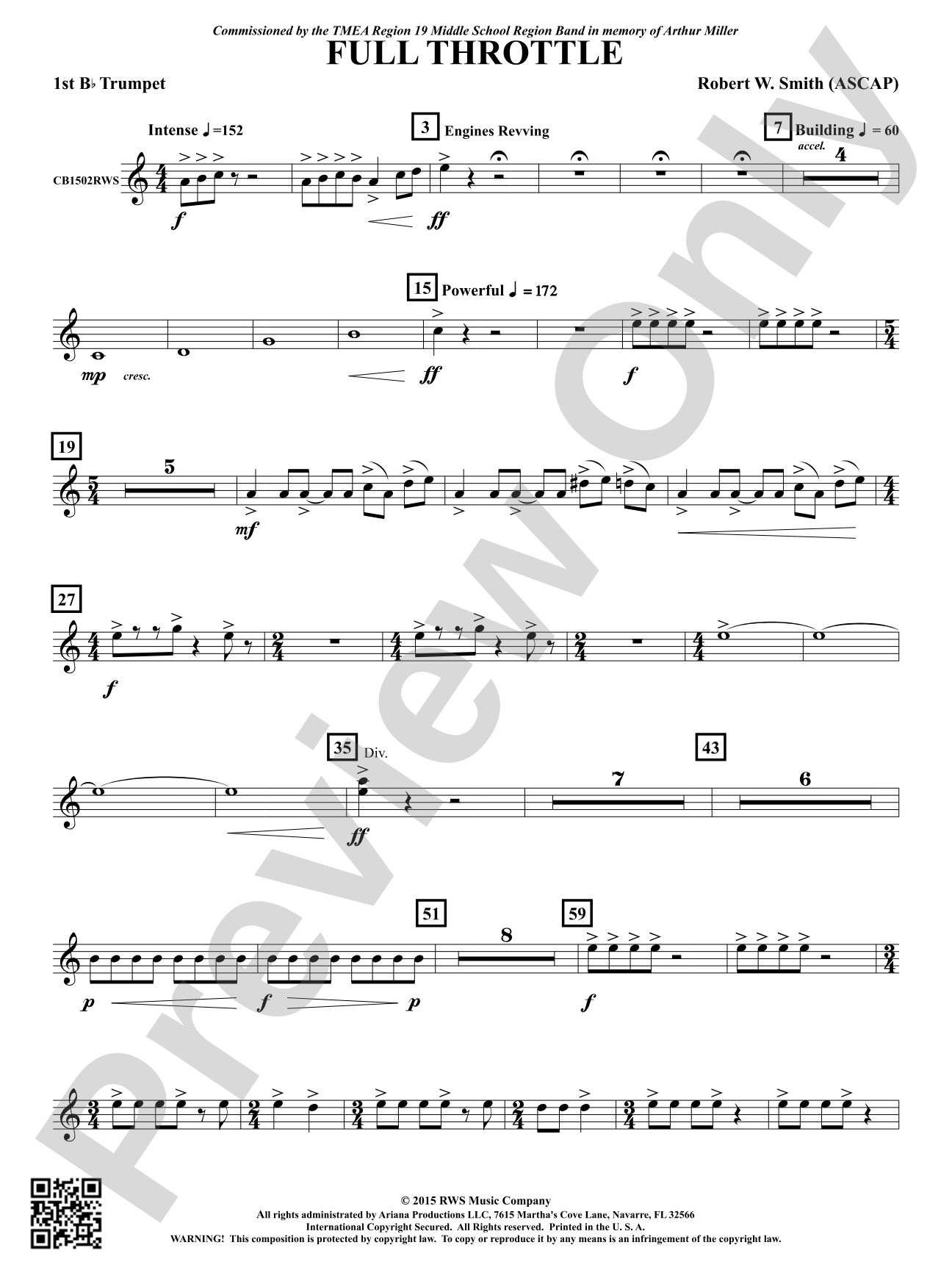 Full Throttle: 1st B-flat Trumpet