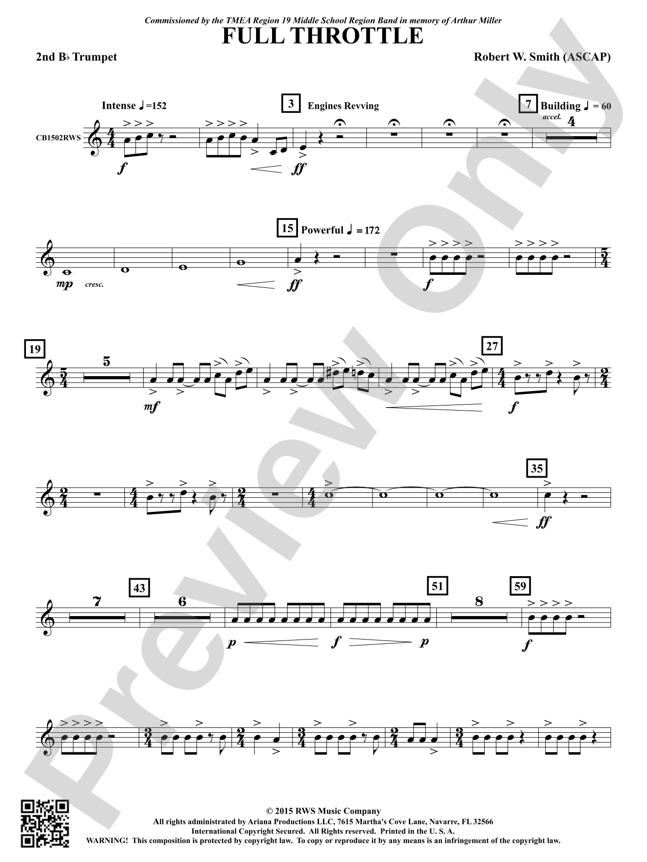 Full Throttle: 2nd B-flat Trumpet