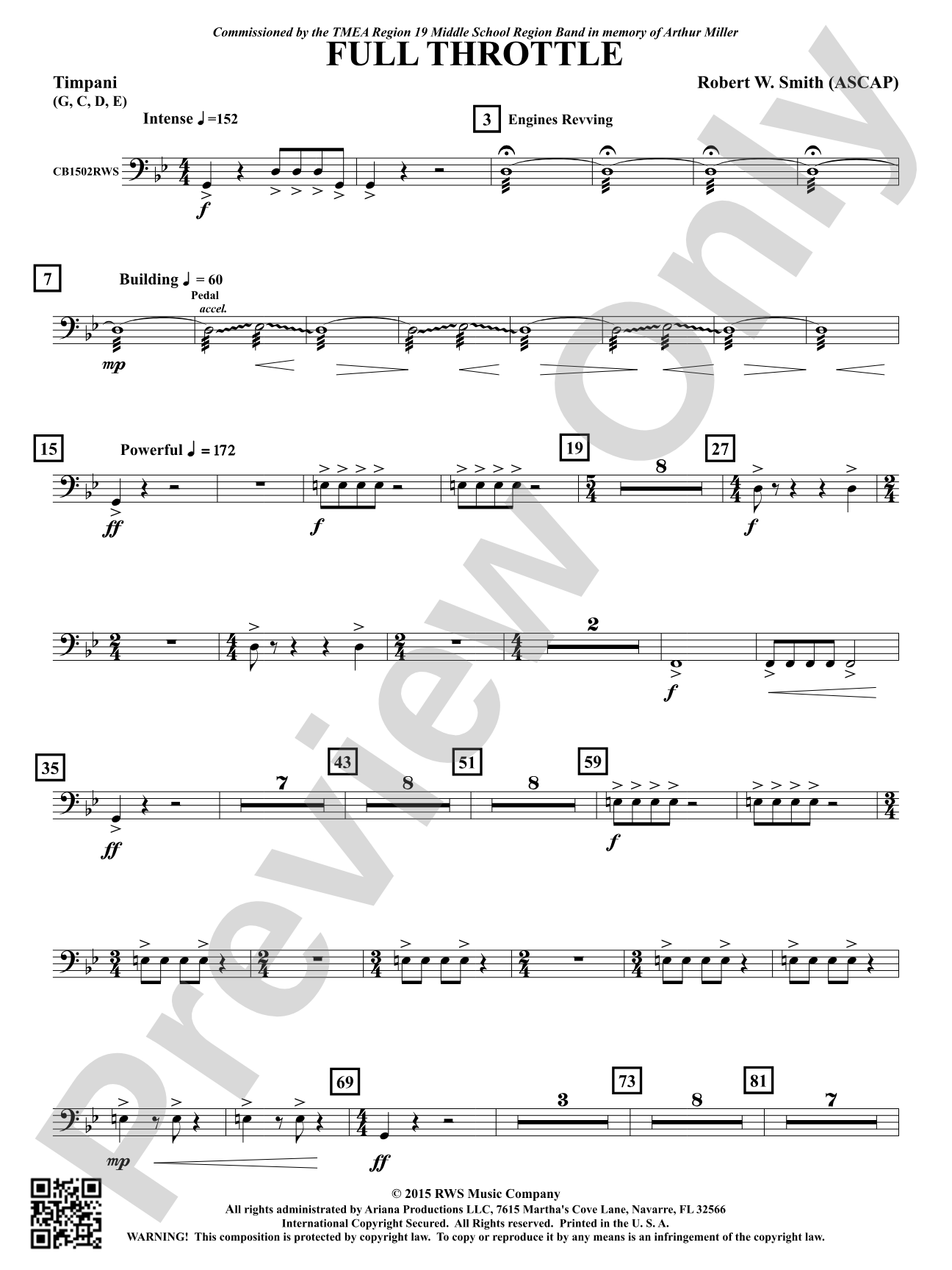 Full Throttle: Timpani