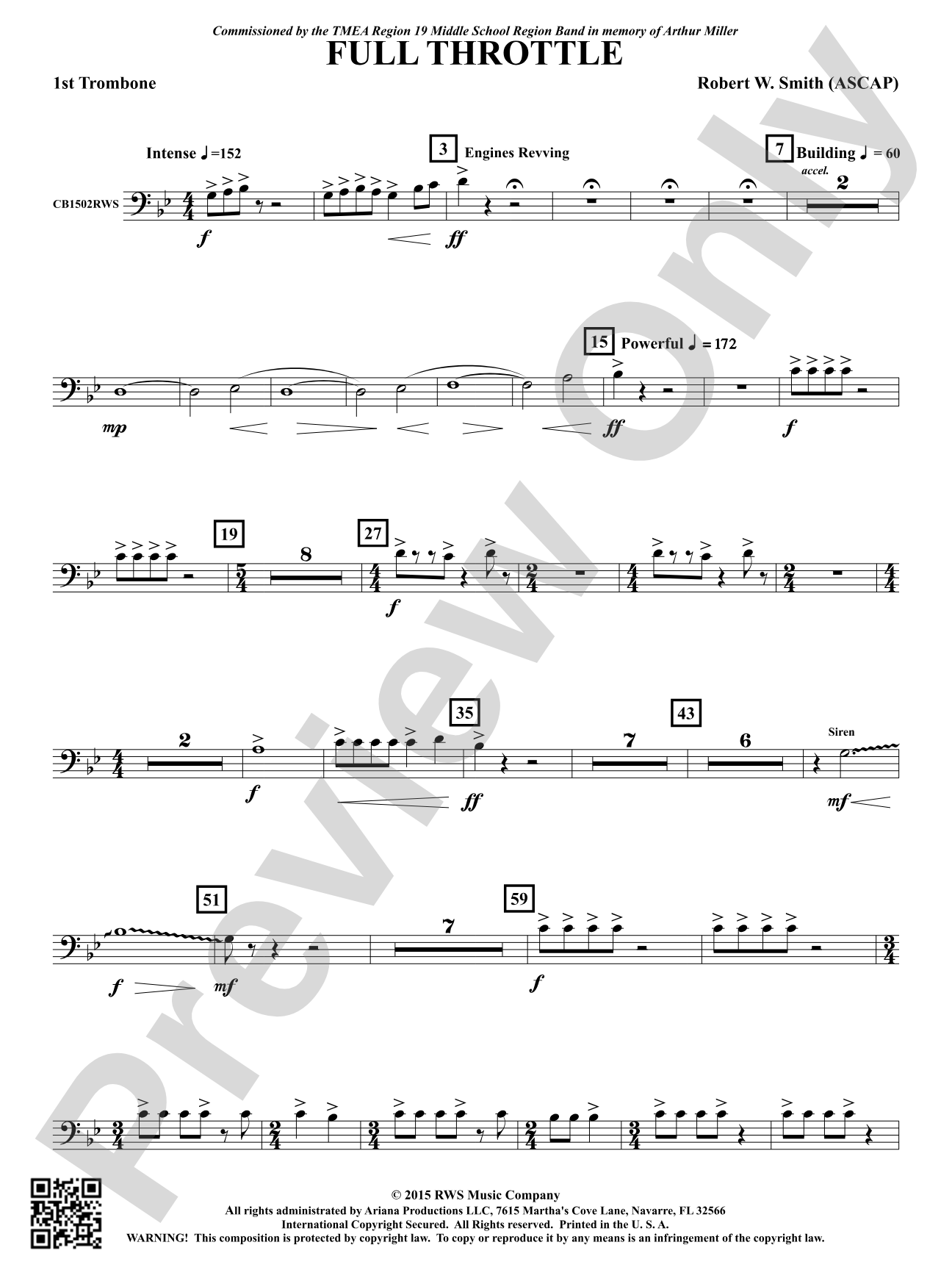 Full Throttle: 1st Trombone