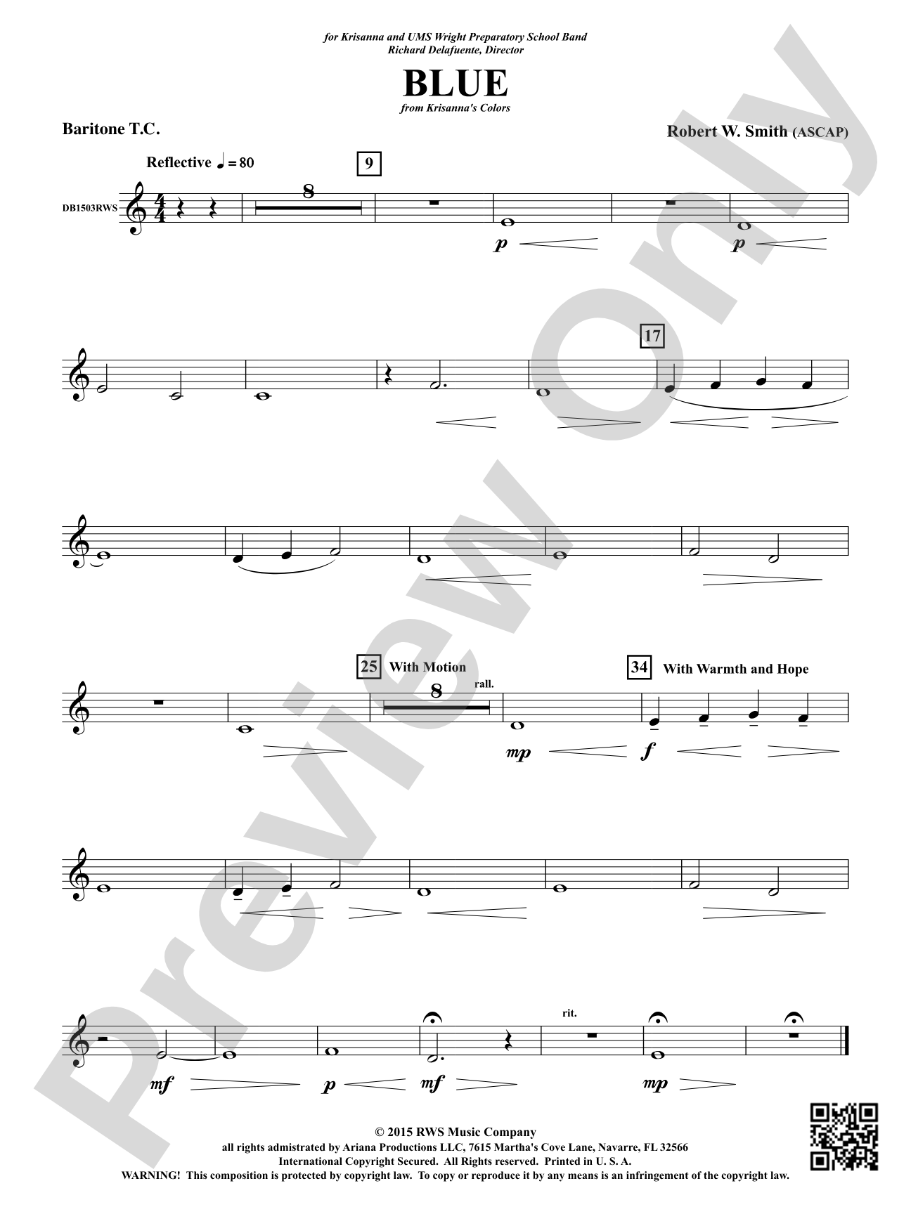 Blue: Baritone T.C.