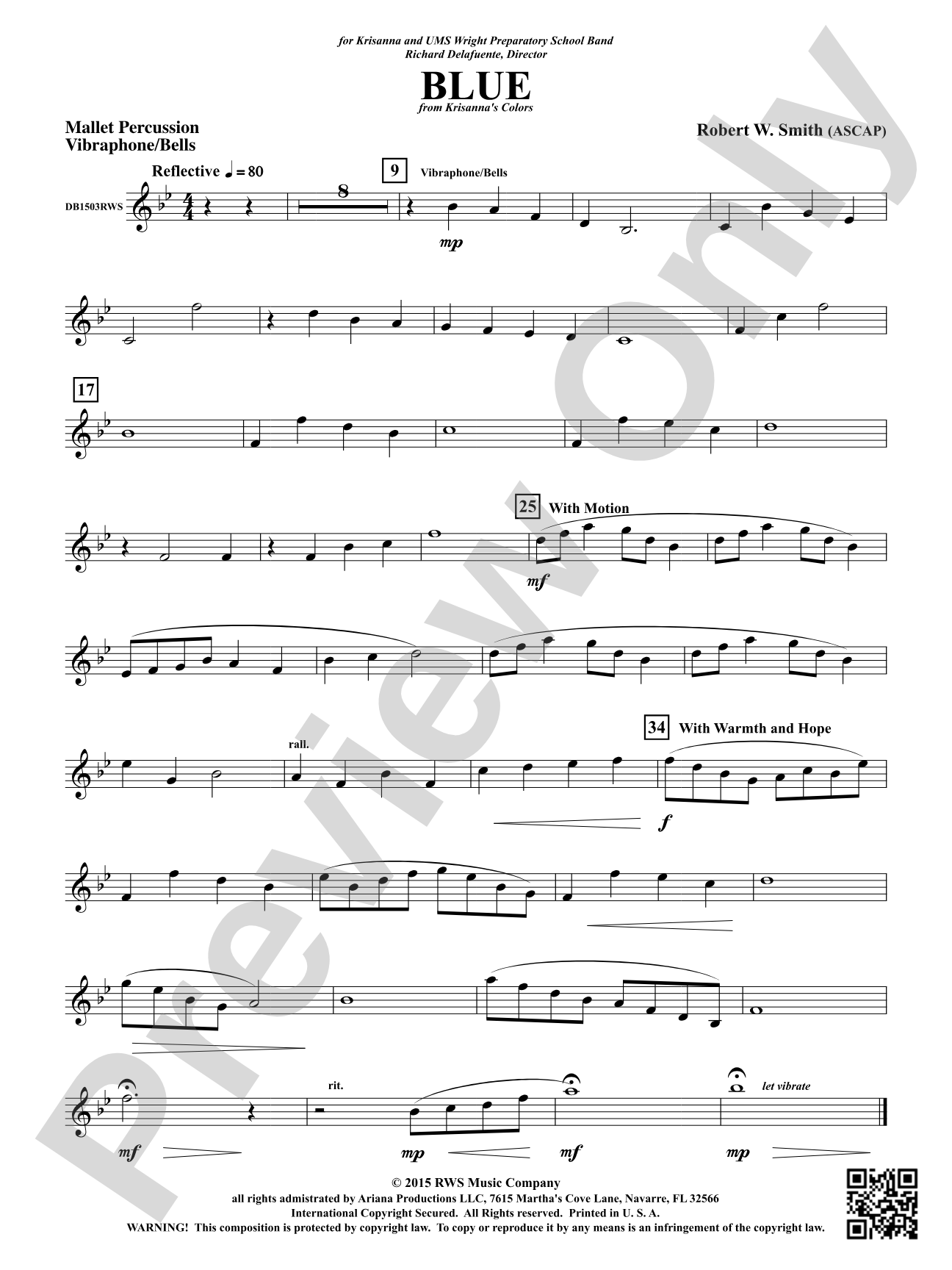 Blue: 1st Mallet Percussion