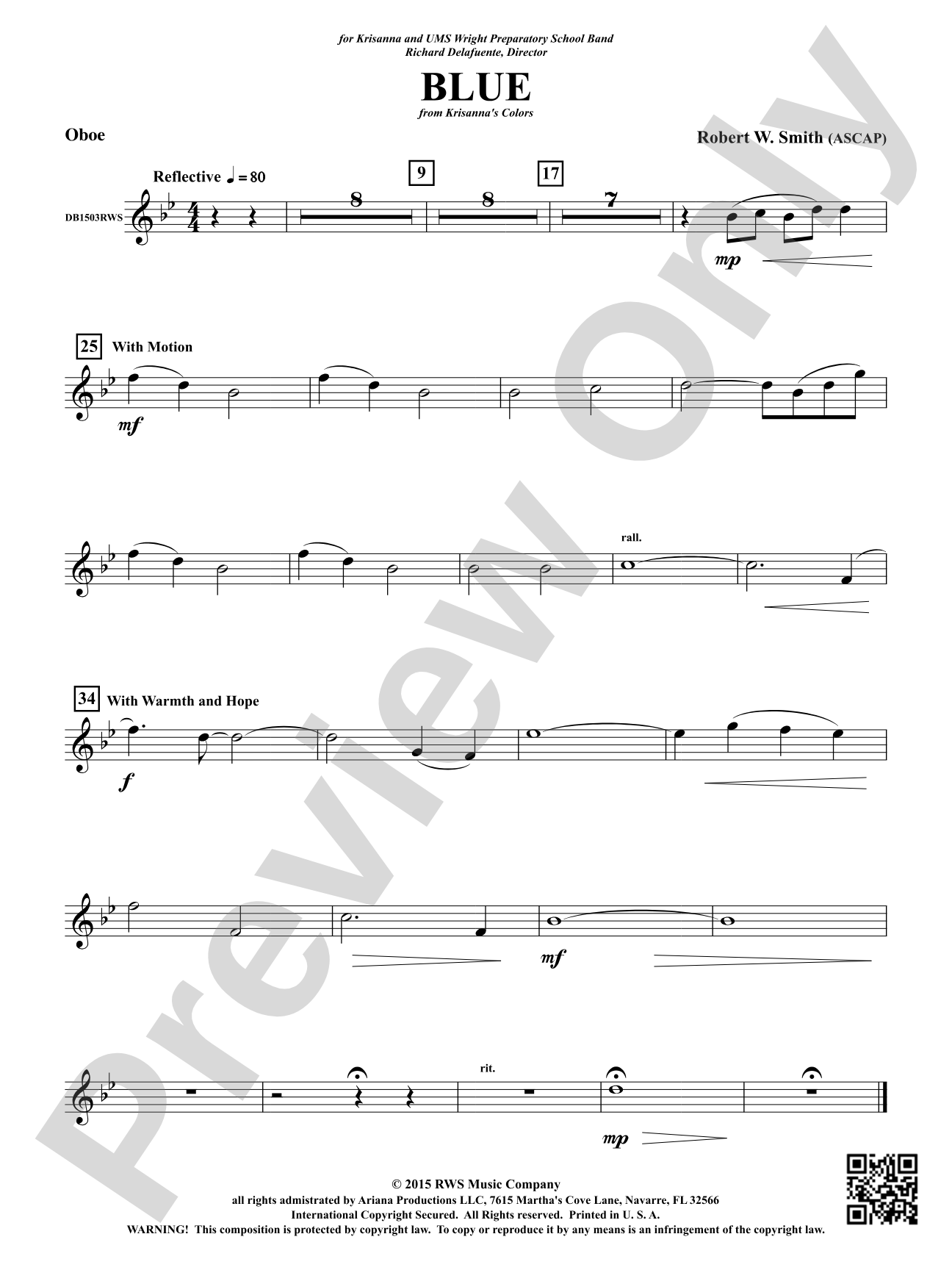 Blue: Oboe