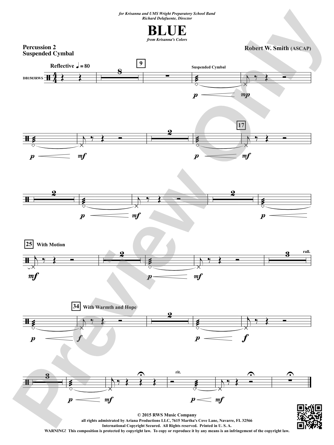 Blue: 2nd Percussion