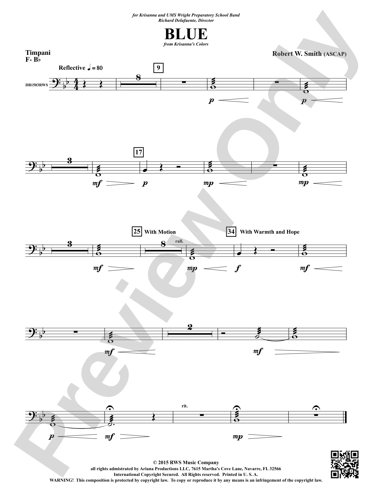 Blue: Timpani