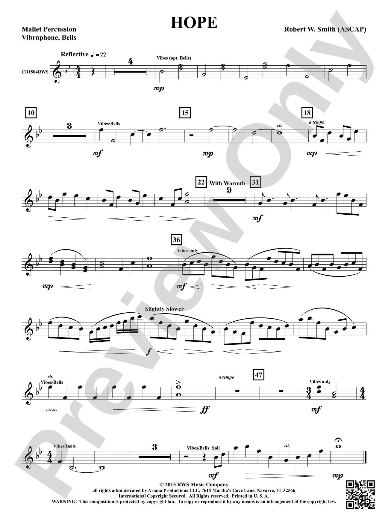 Hope: 1st Mallet Percussion