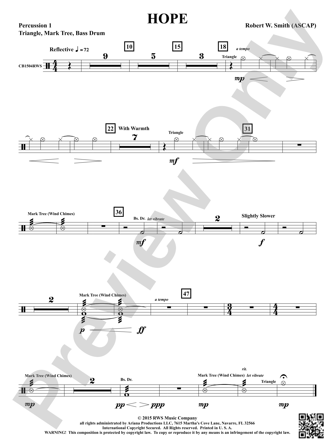 Hope: 1st Percussion