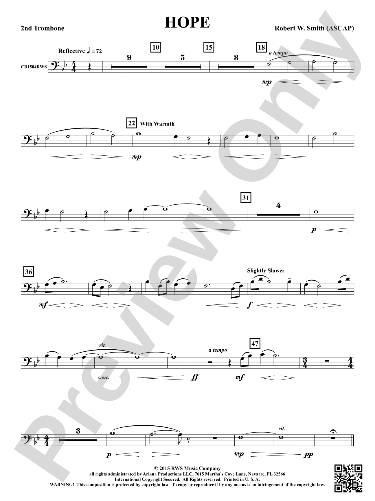 Hope: 2nd Trombone