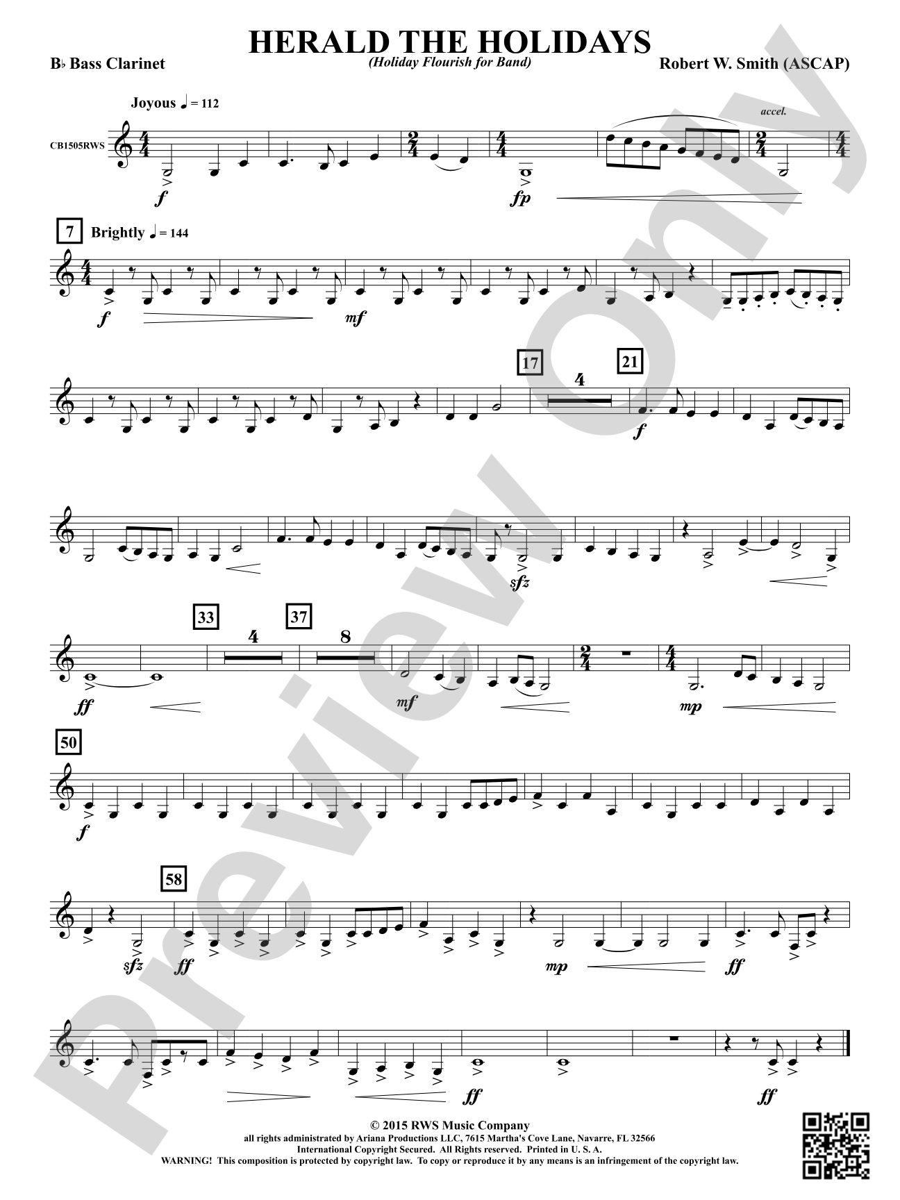 Herald the Holidays: B-flat Bass Clarinet