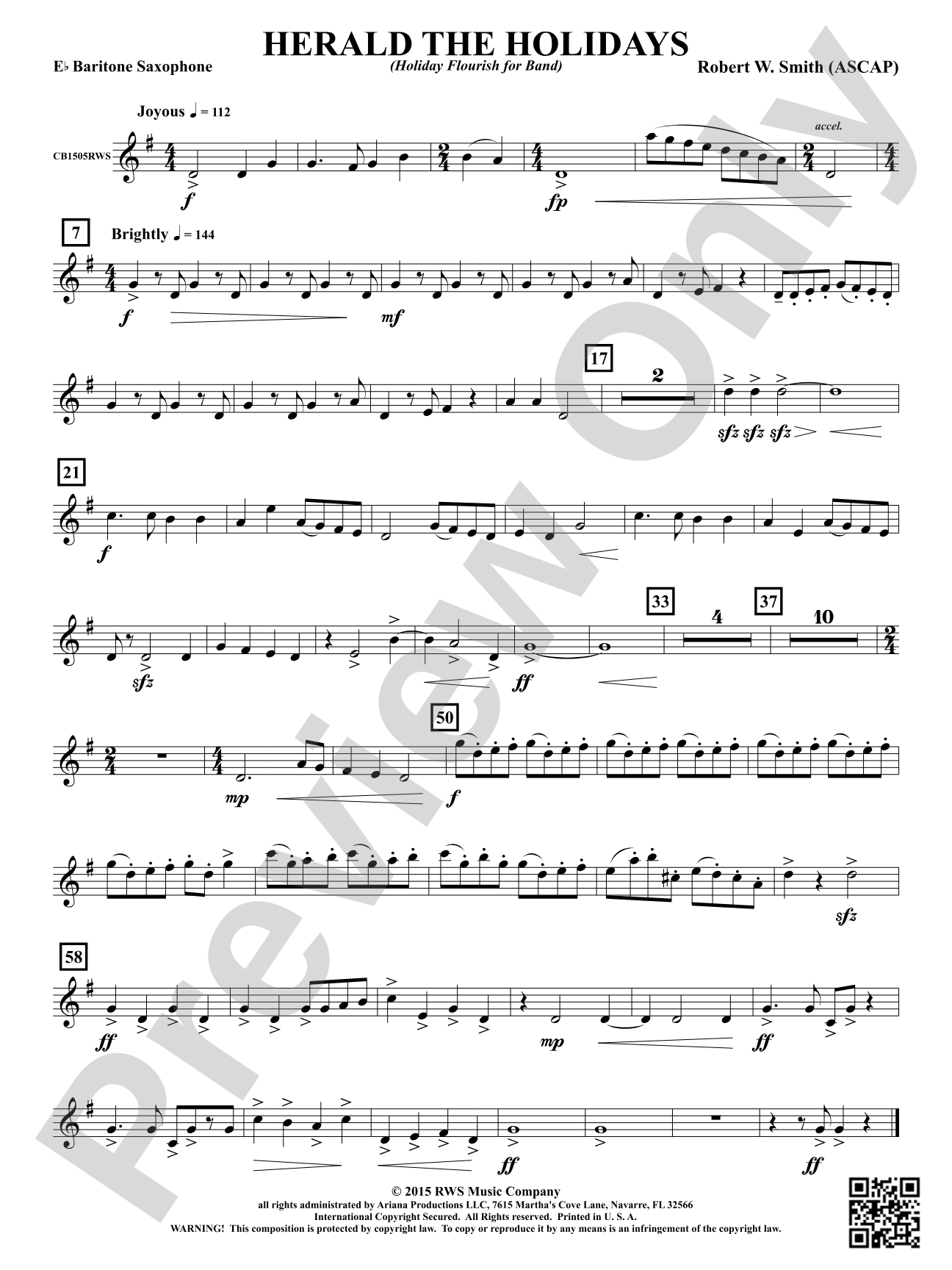 Herald the Holidays: E-flat Baritone Saxophone