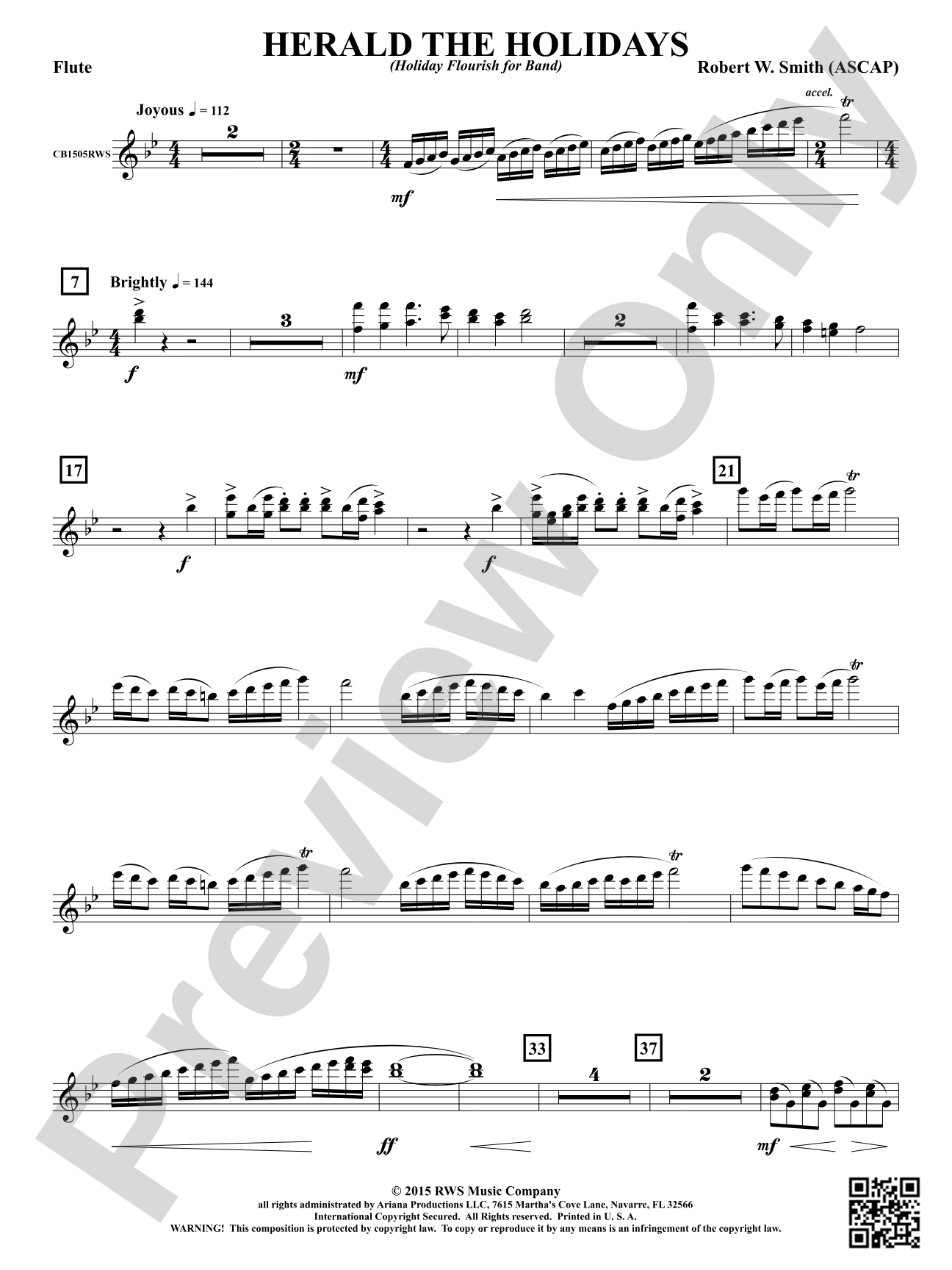 Herald the Holidays: 1st Flute