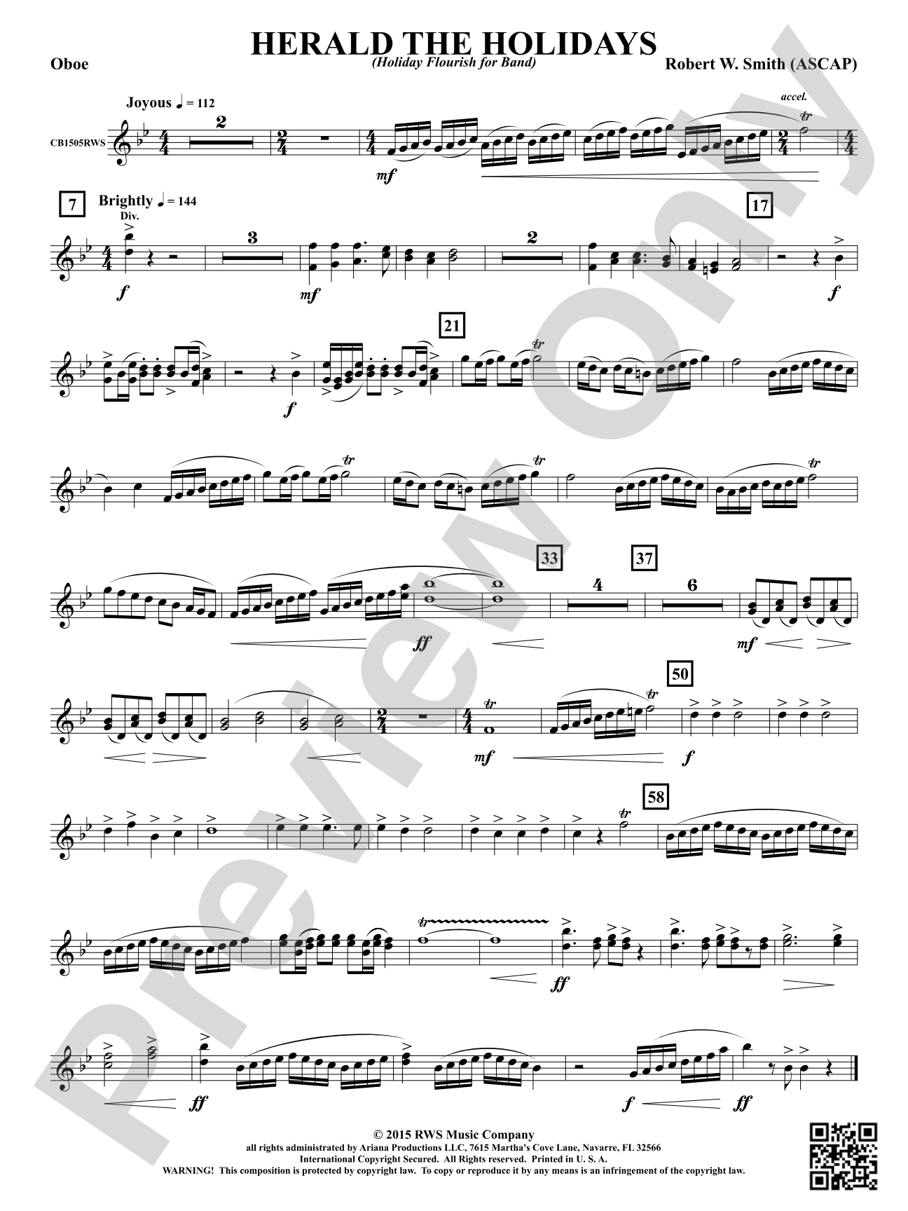Herald the Holidays: Oboe