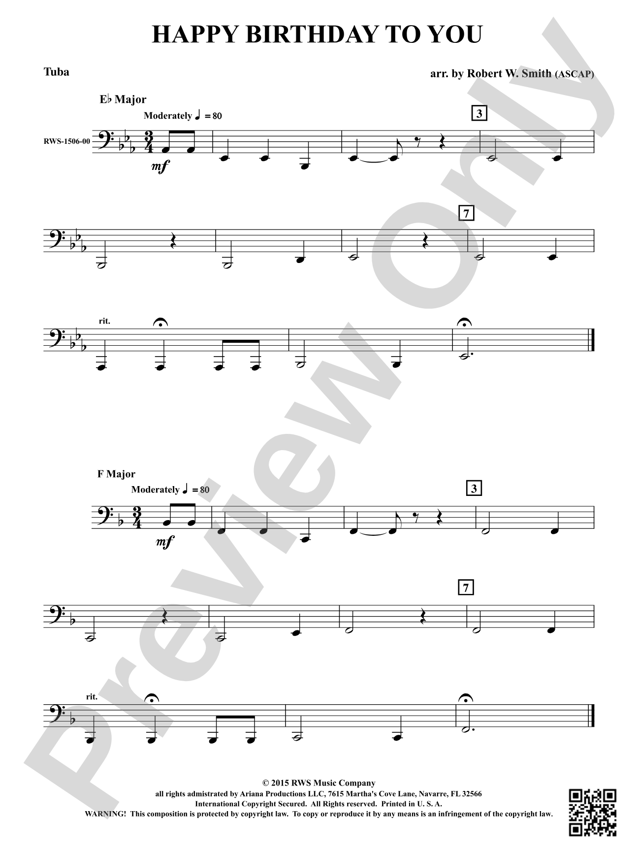 Happy Birthday to You: Tuba