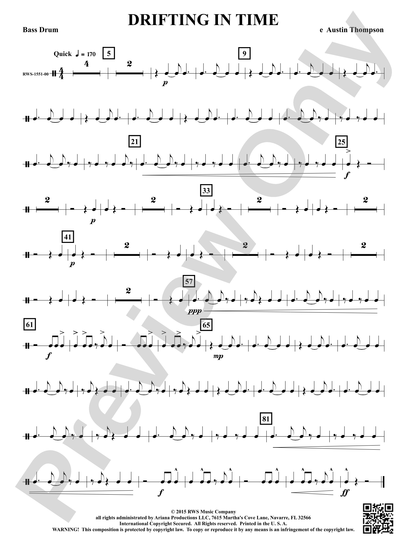 Drifting in Time: Bass Drum