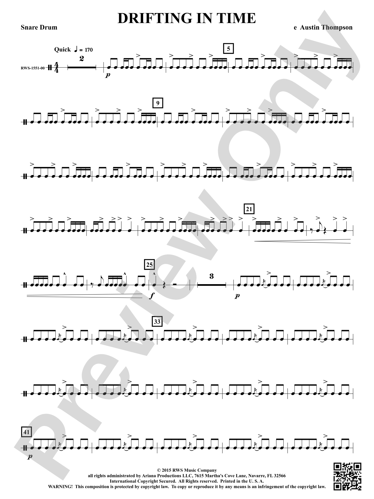 Drifting in Time: Snare Drum