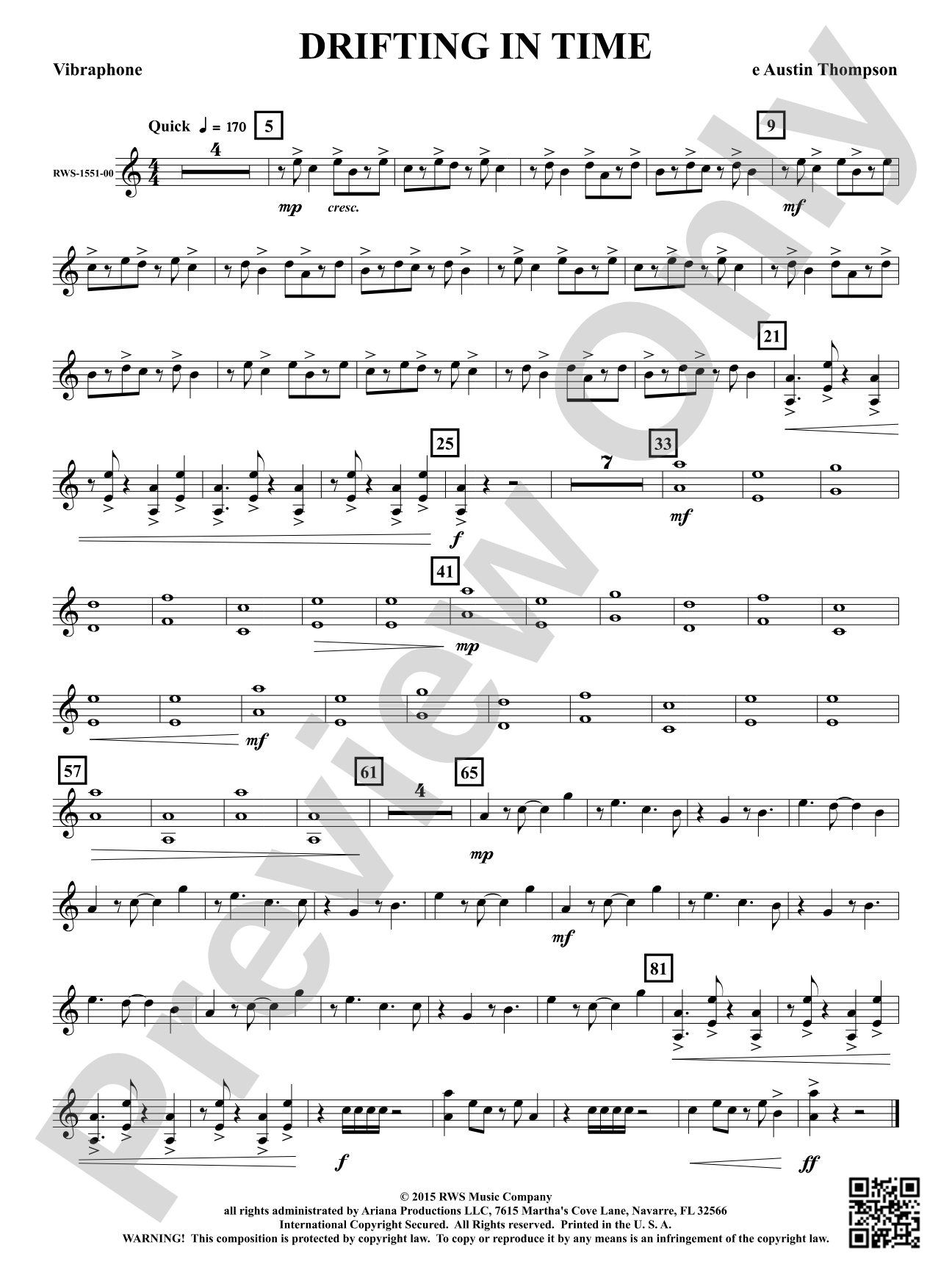 Drifting in Time: Vibraphone