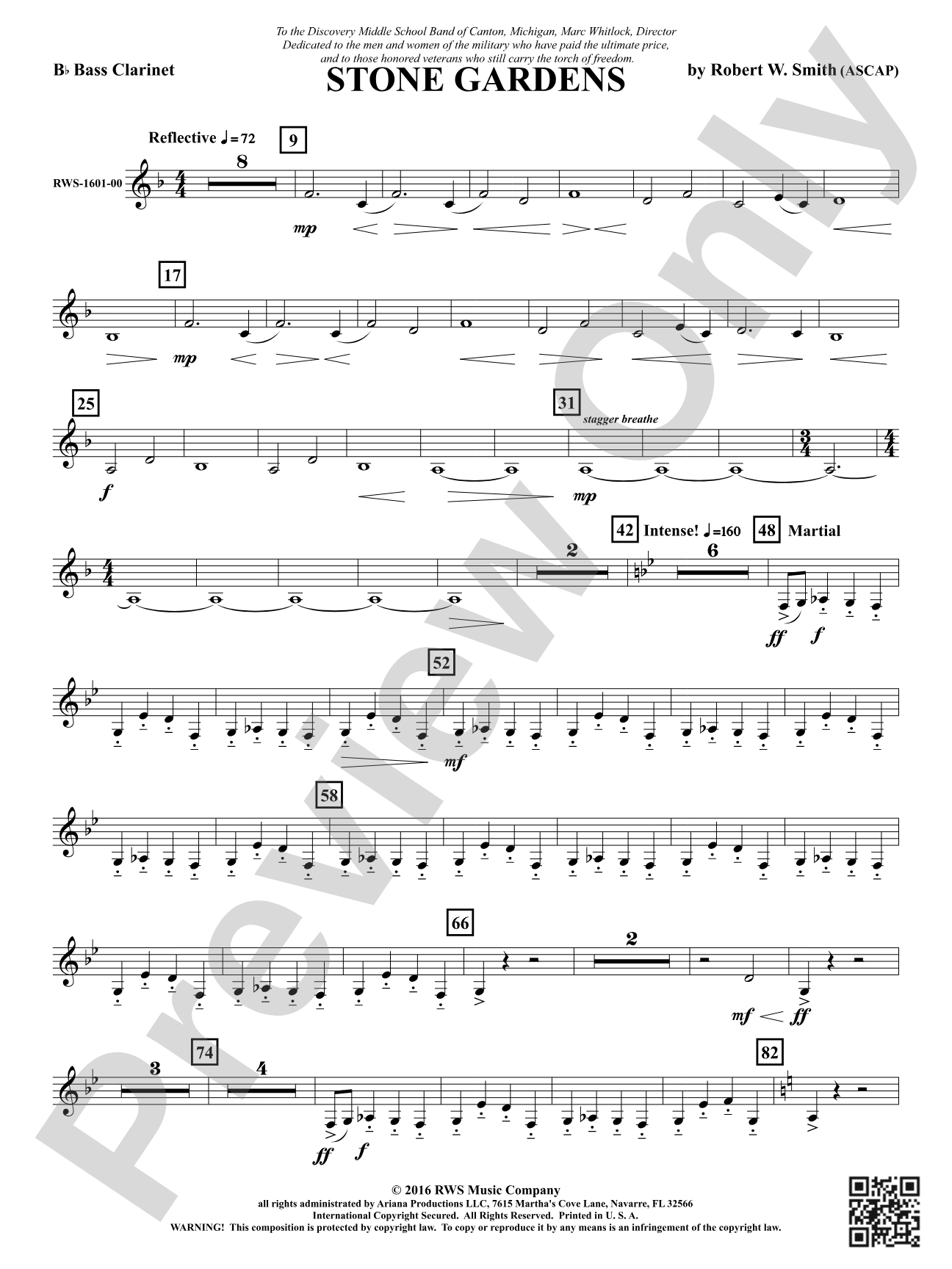 Stone Gardens: B-flat Bass Clarinet