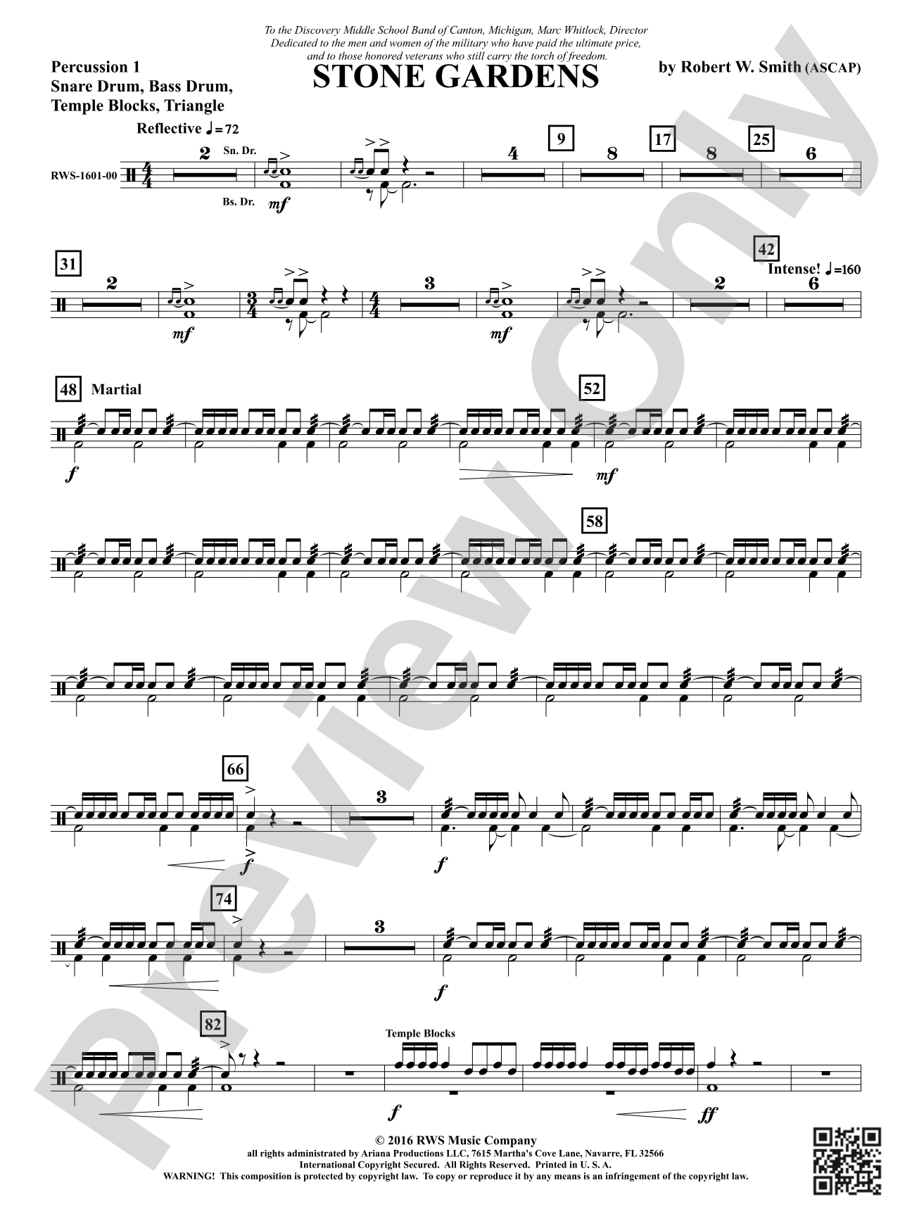 Stone Gardens: 1st Percussion