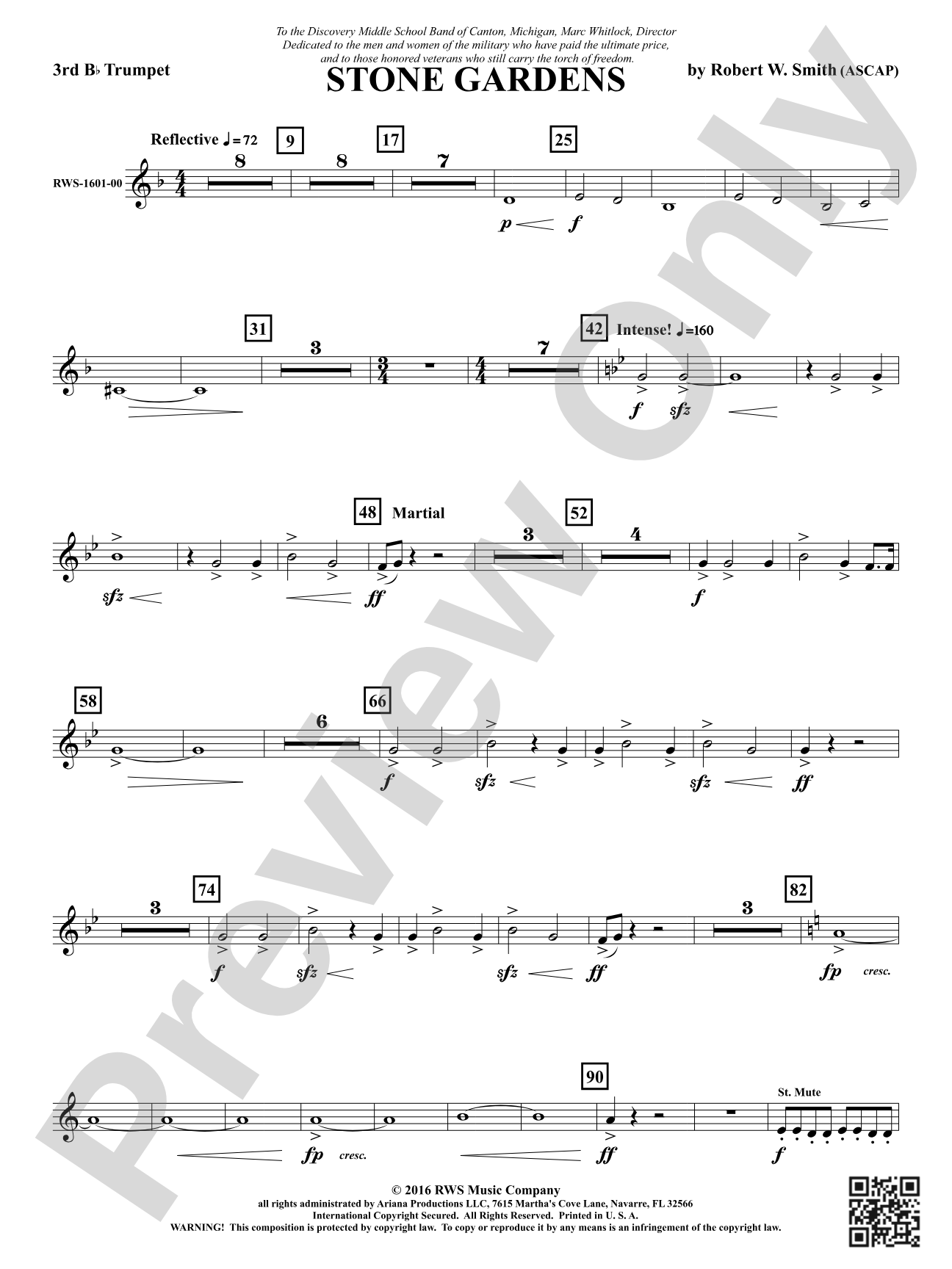 Stone Gardens: 3rd B-flat Trumpet
