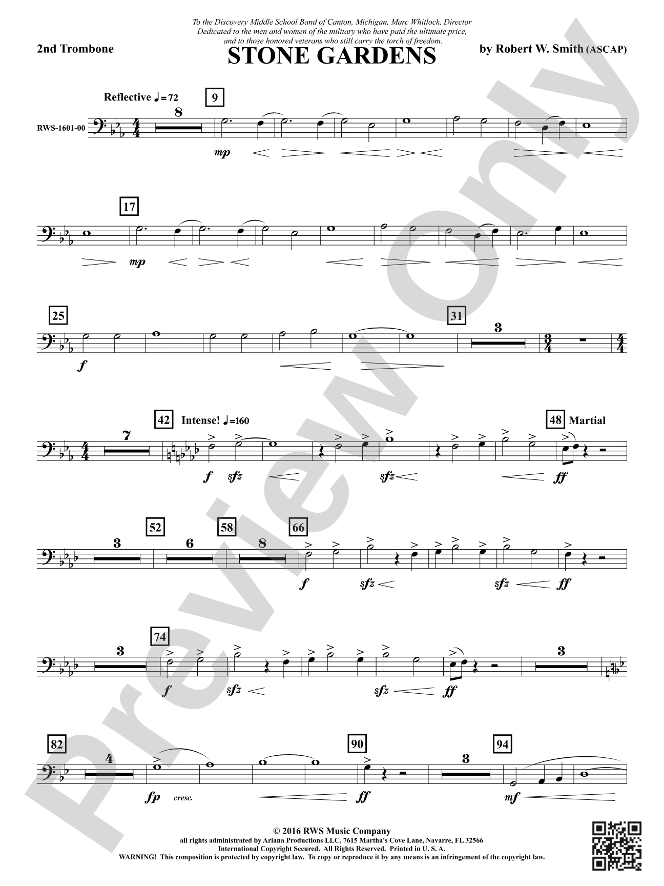 Stone Gardens: 2nd Trombone