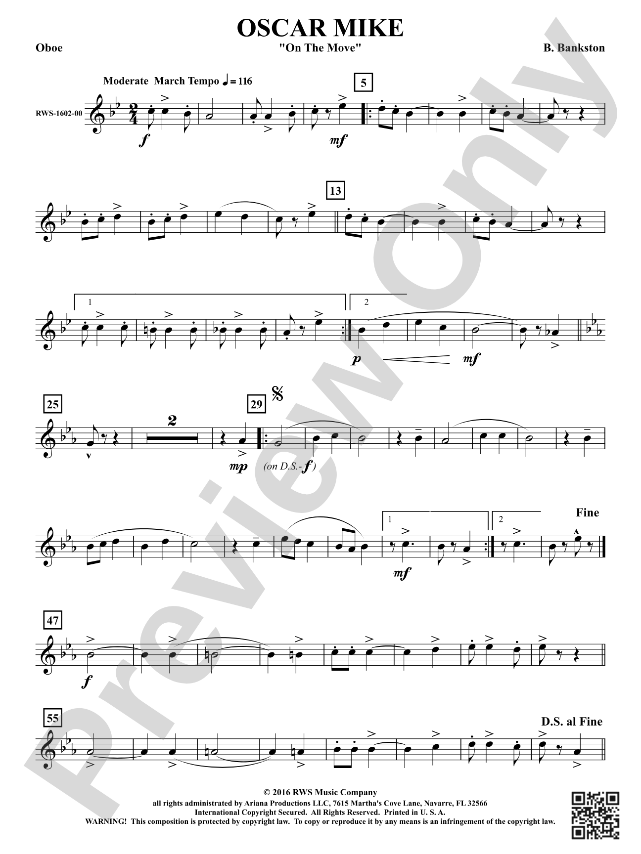 Oscar Mike - On the Move: Oboe