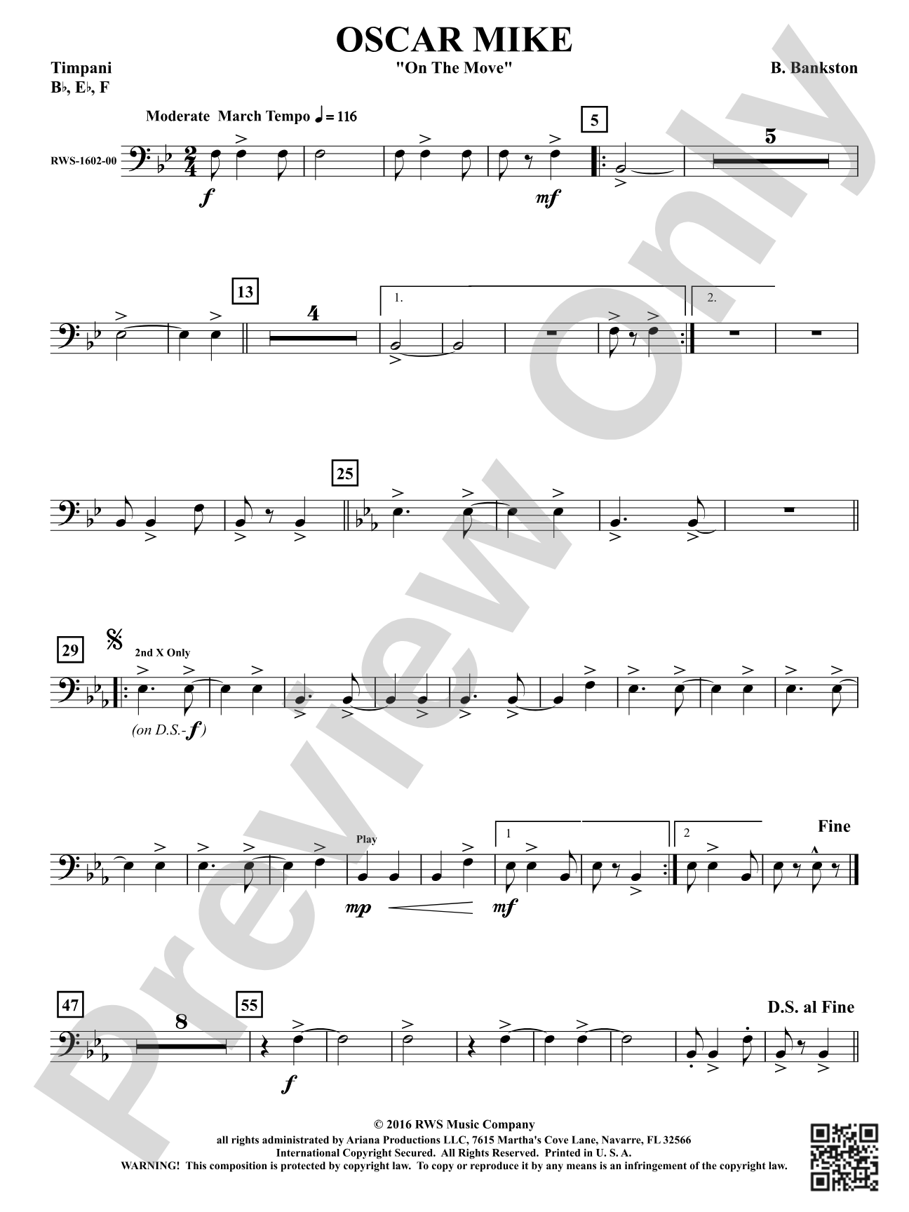 Oscar Mike - On the Move: Timpani
