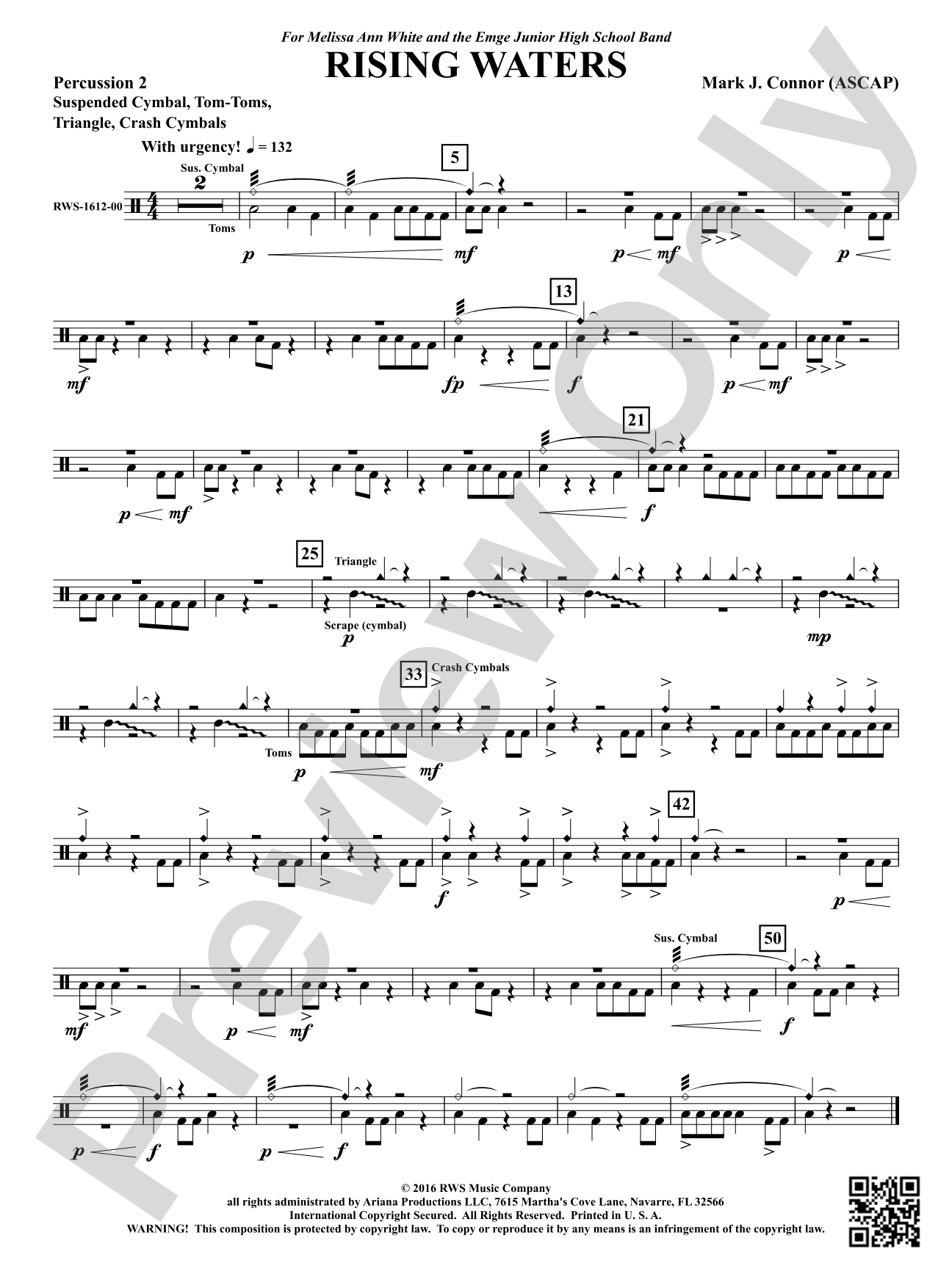 Rising Waters: 2nd Percussion