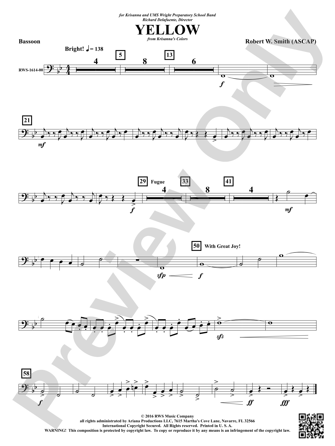 Yellow: Bassoon