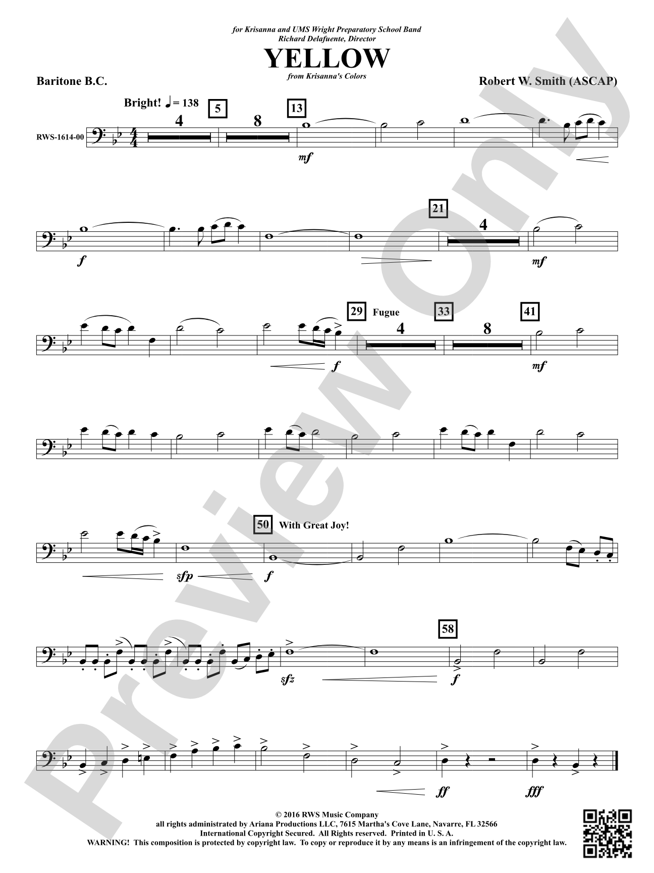 Yellow: Baritone B.C.