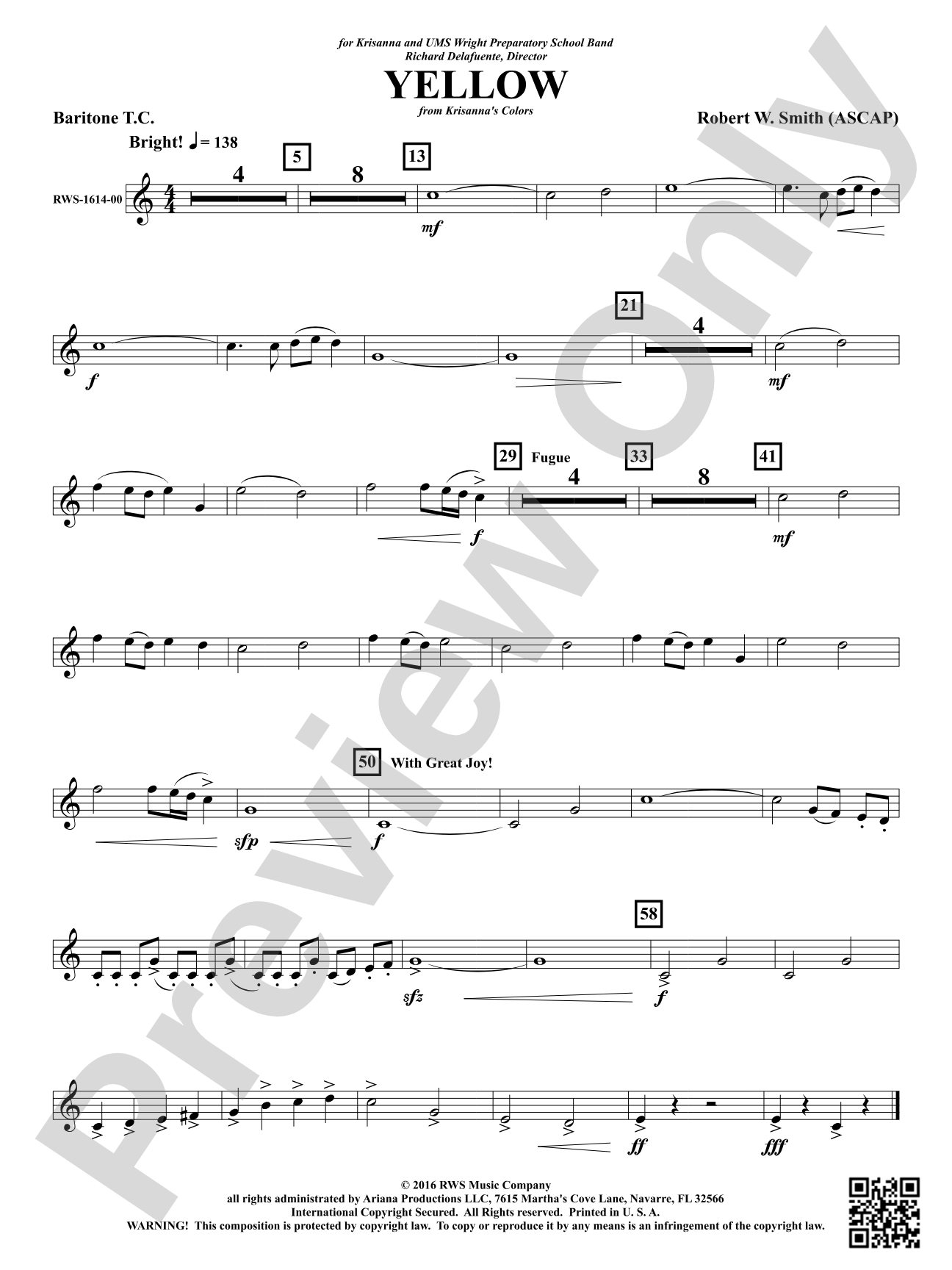 Yellow: Baritone T.C.