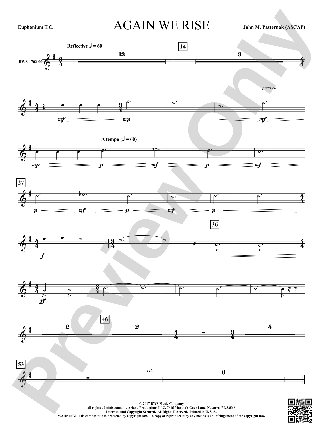 Again We Rise: Baritone T.C.