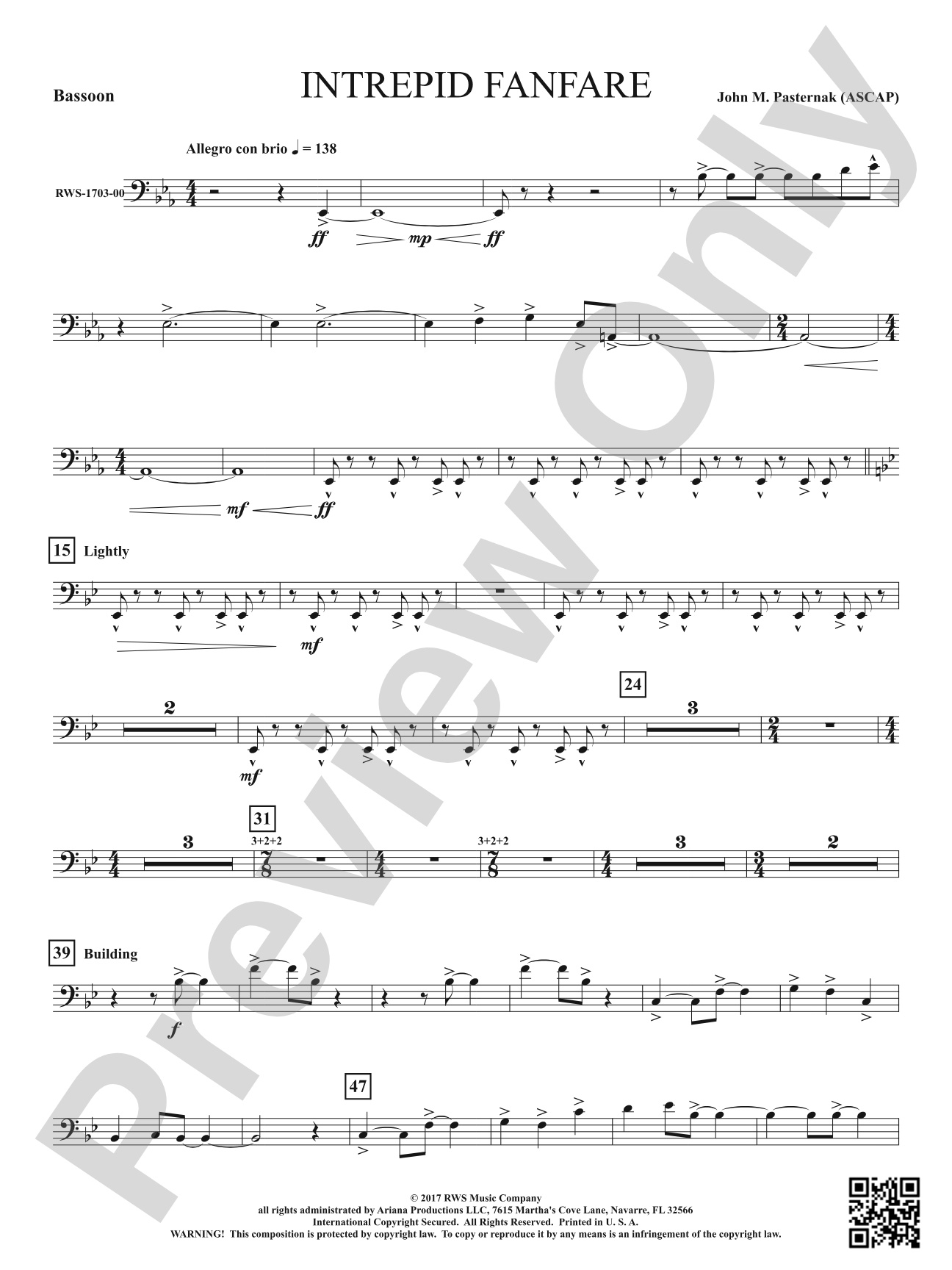 Intrepid Fanfare: Bassoon