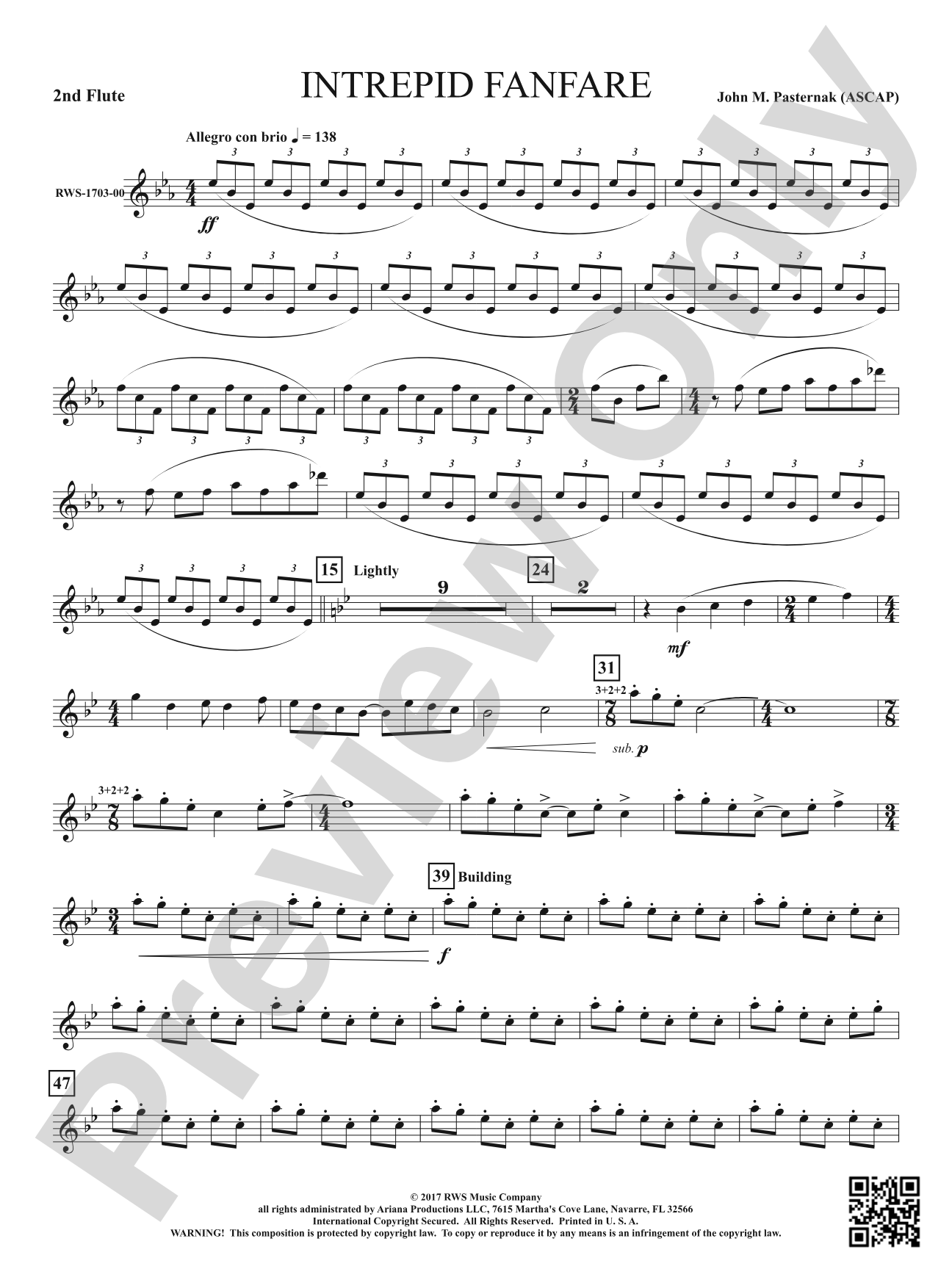 Intrepid Fanfare: 2nd Flute