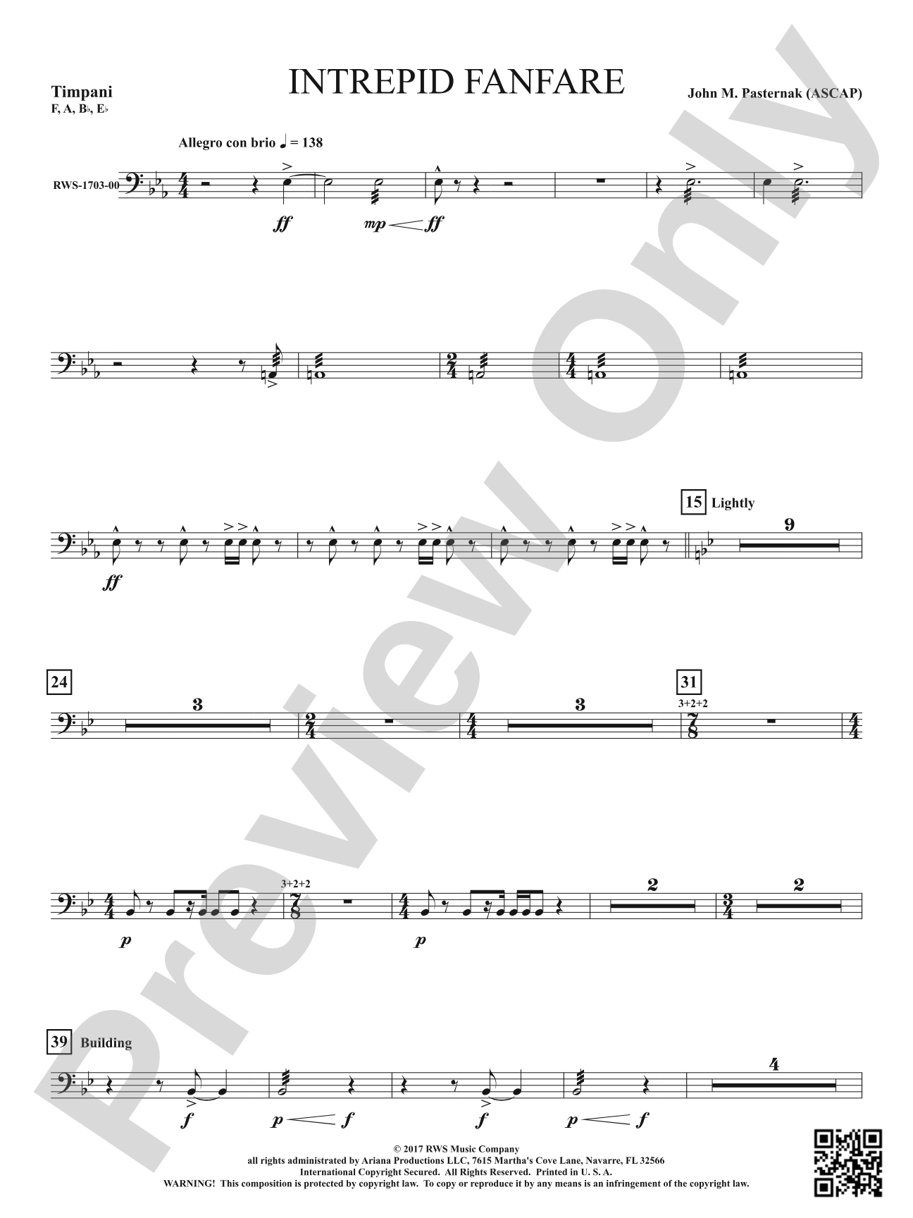 Intrepid Fanfare: Timpani