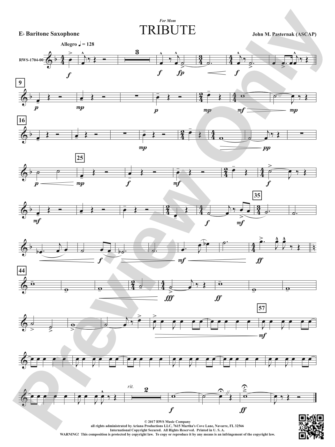 Tribute: E-flat Baritone Saxophone