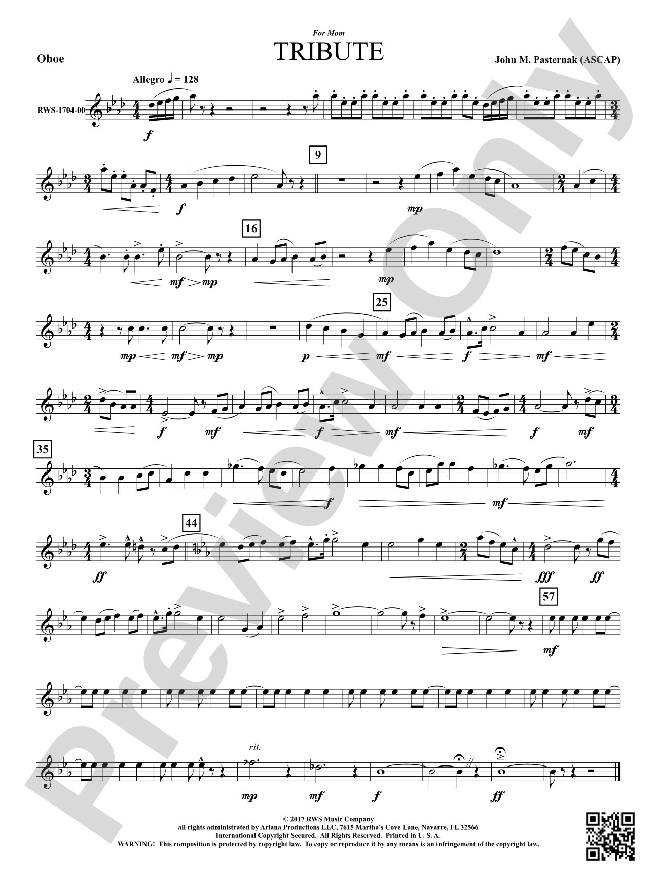 Tribute: Oboe