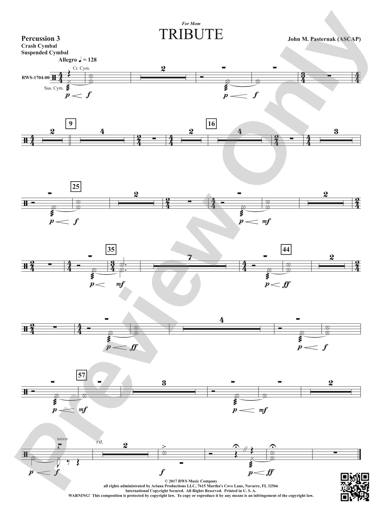 Tribute: 3rd Percussion