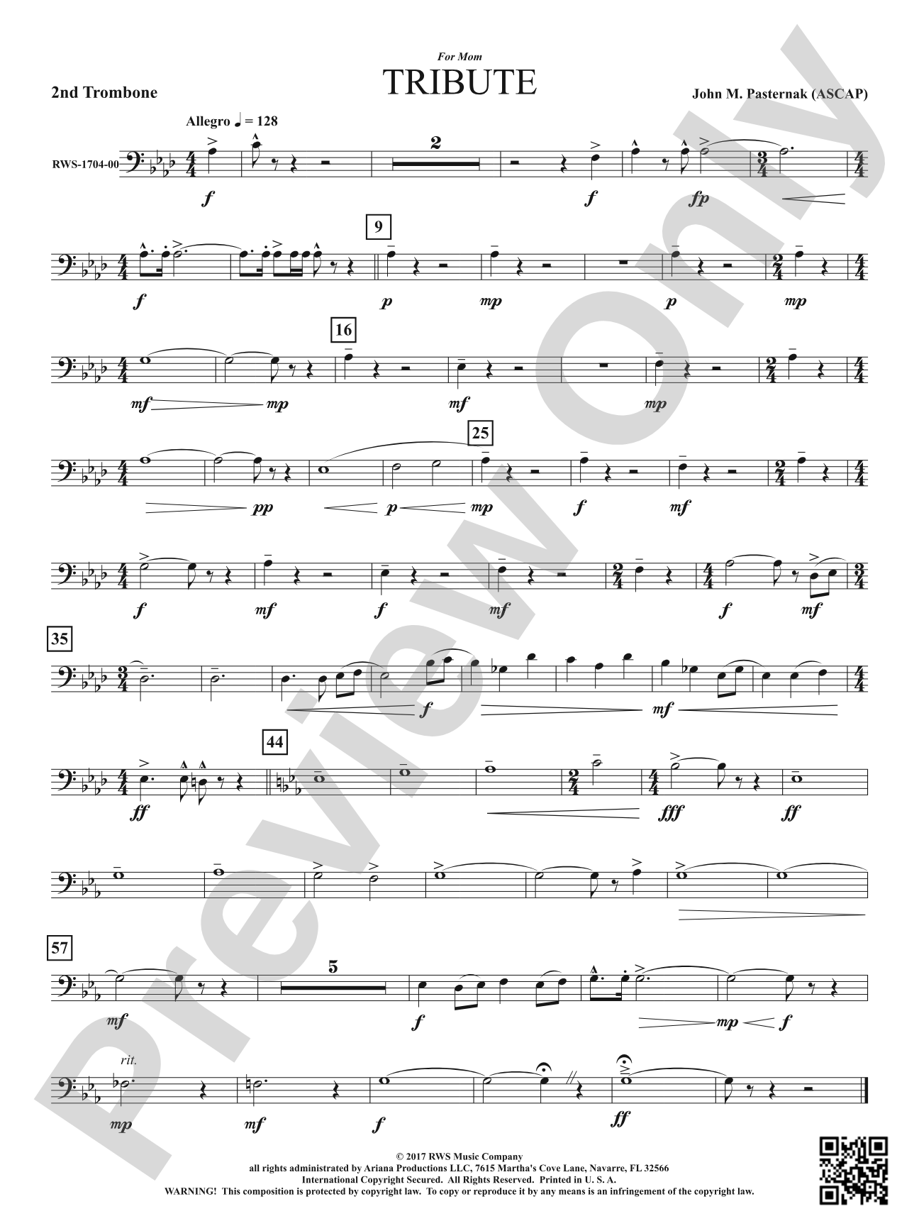 Tribute: 2nd Trombone