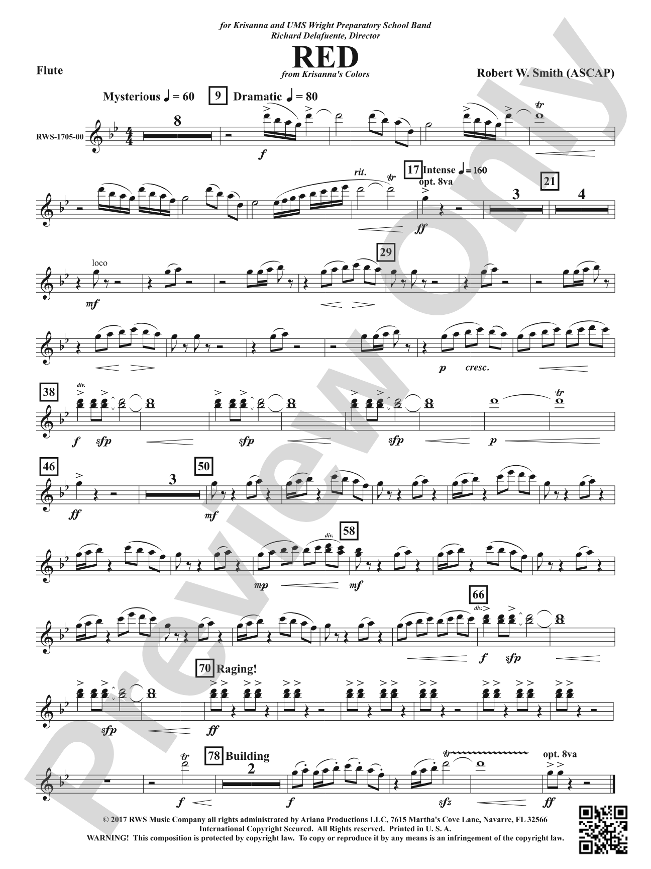 Red: 1st Flute