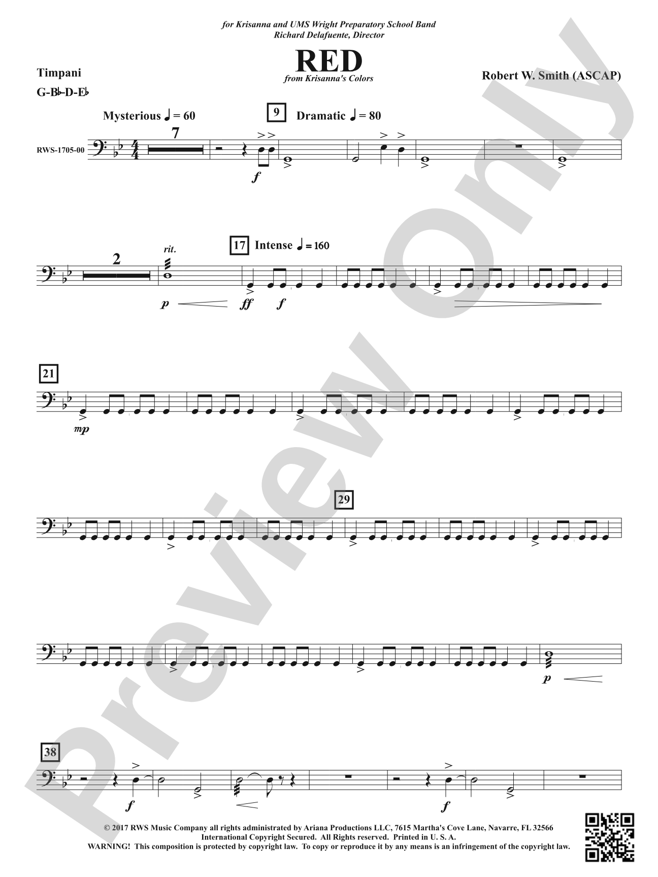 Red: Timpani